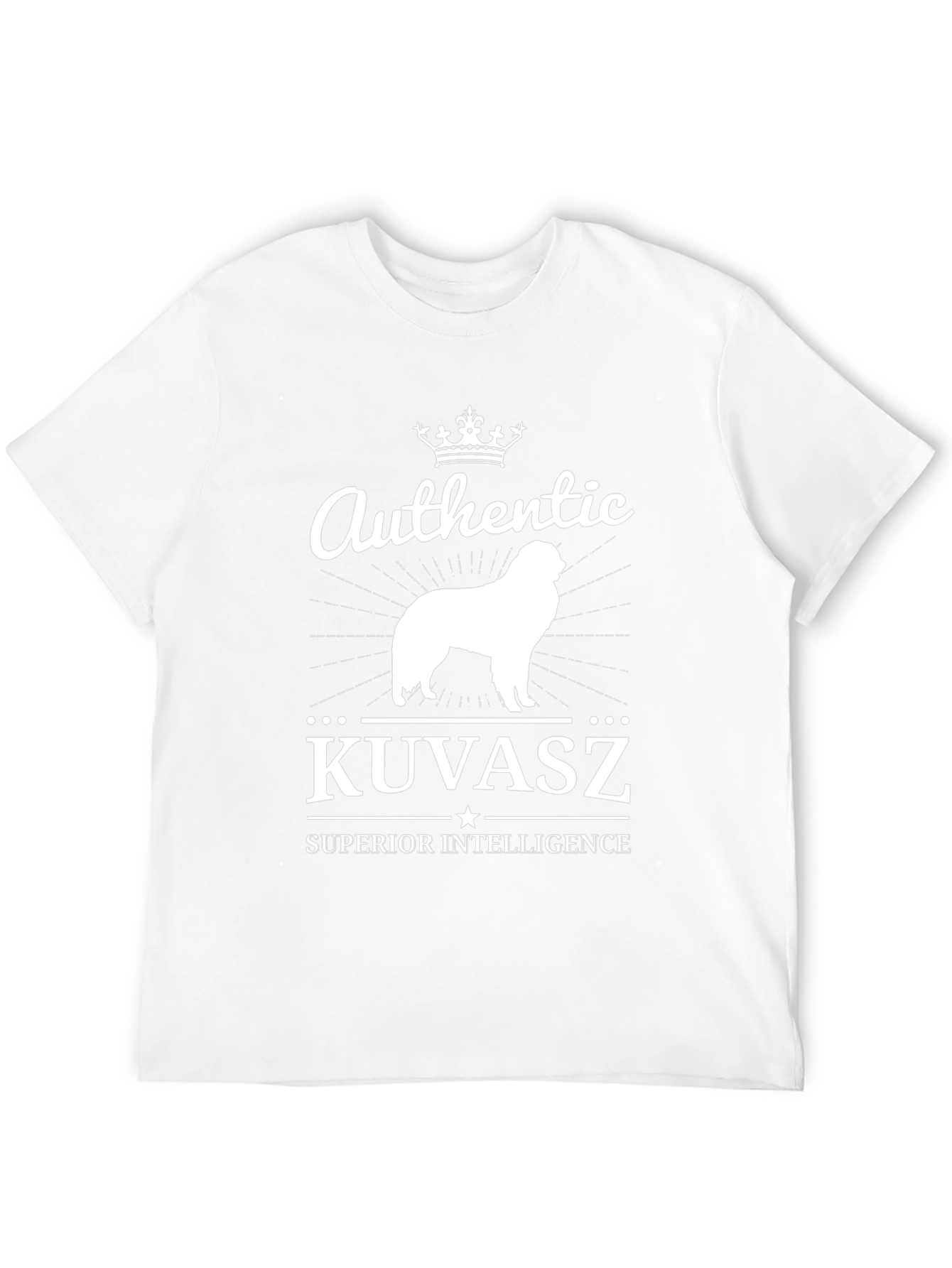Authentic Kuvasz Dog Graphic T-Shirt - Superior Intelligence