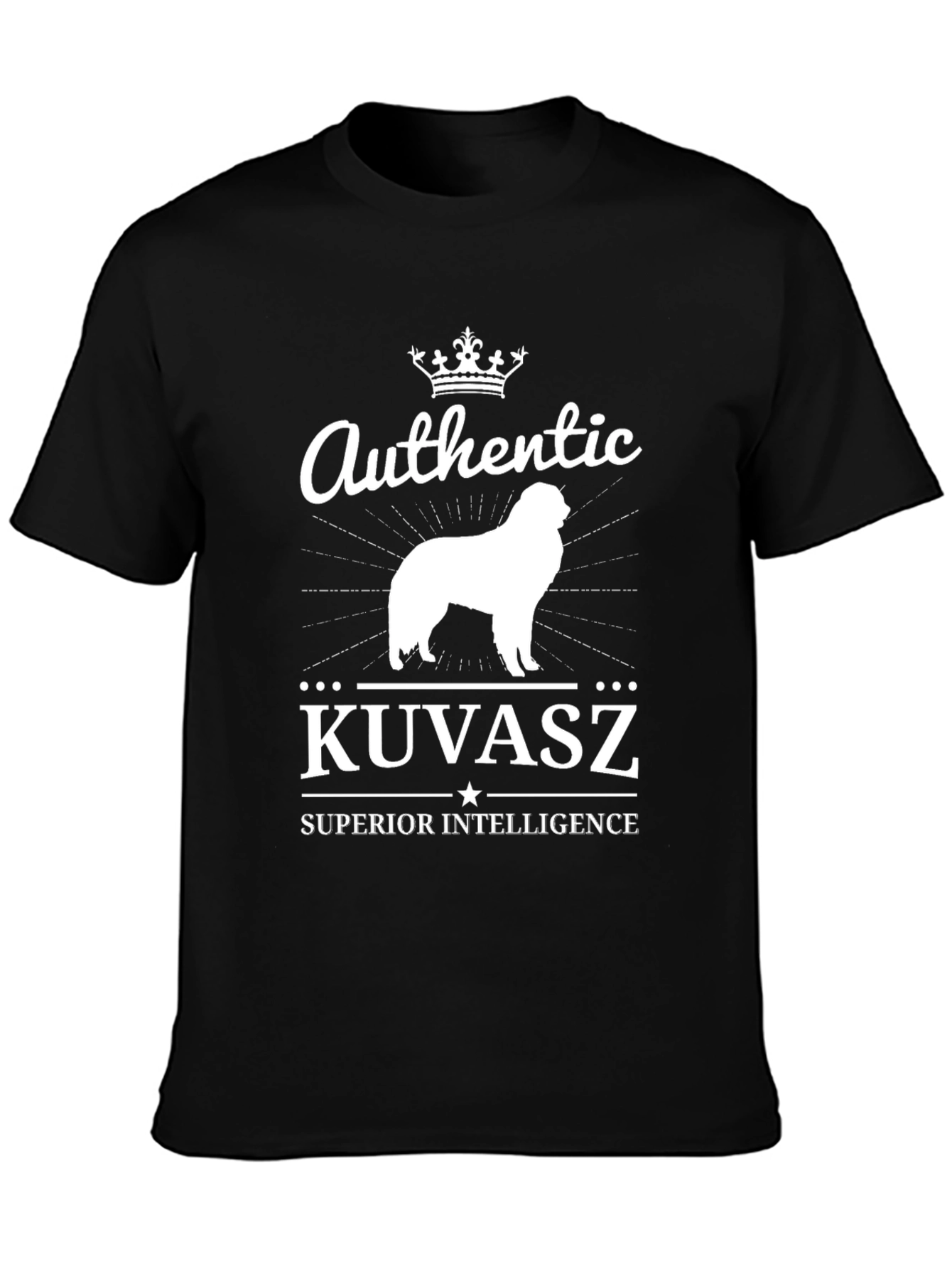 Authentic Kuvasz Dog Graphic T-Shirt - Superior Intelligence