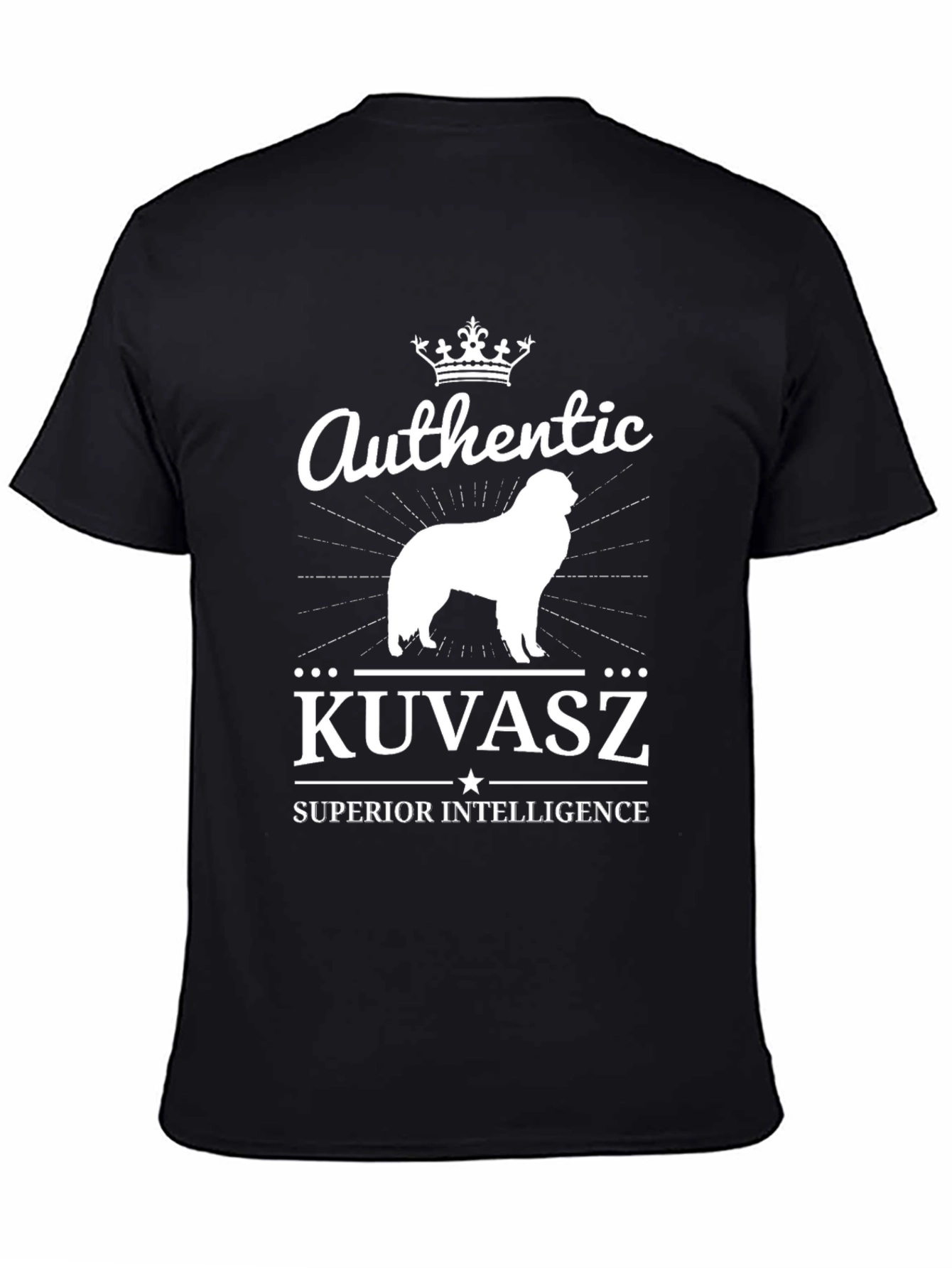 Authentic Kuvasz Dog Graphic T-Shirt - Superior Intelligence