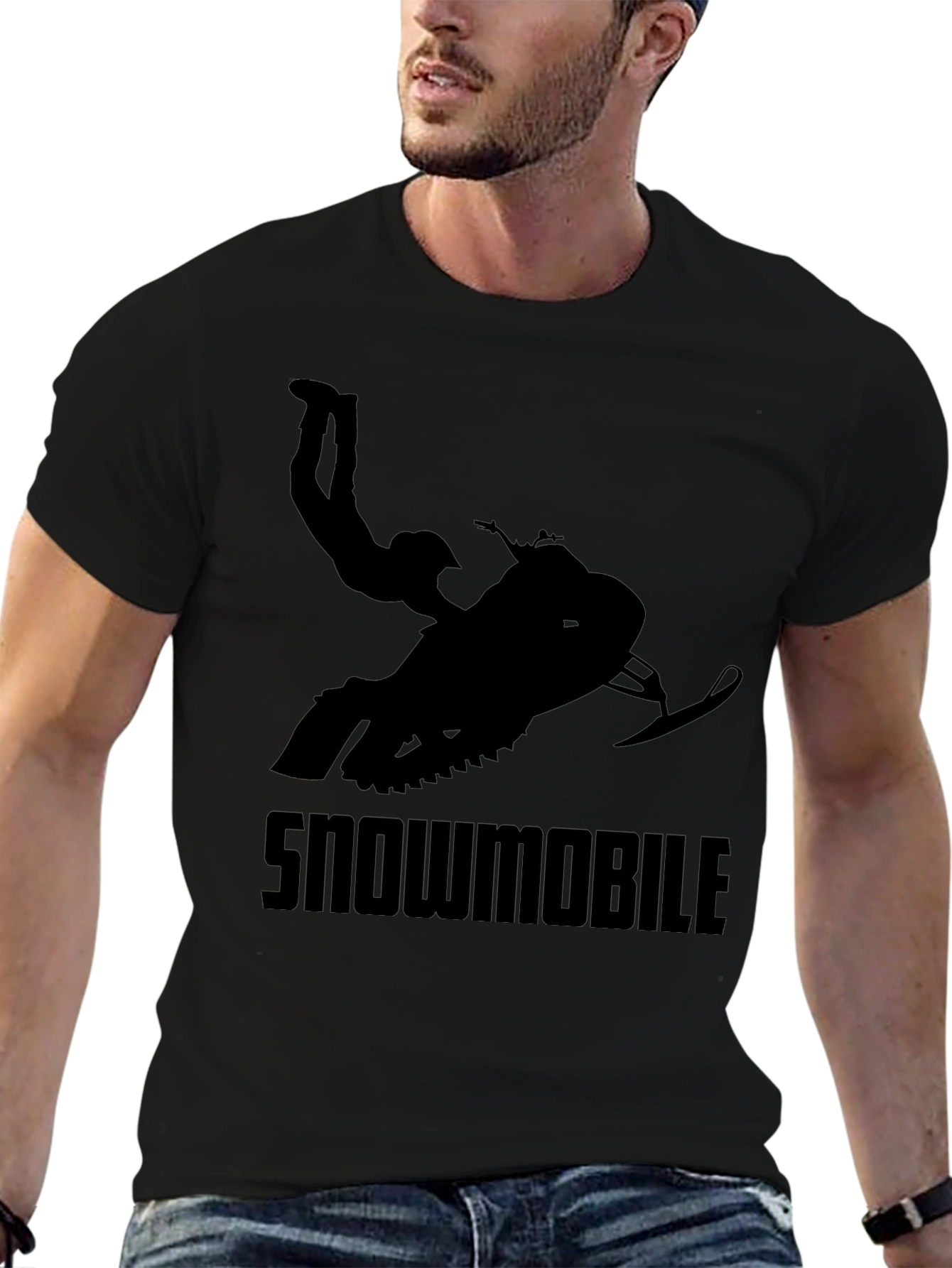 Snowmobile Stunt Graphic T-Shirt