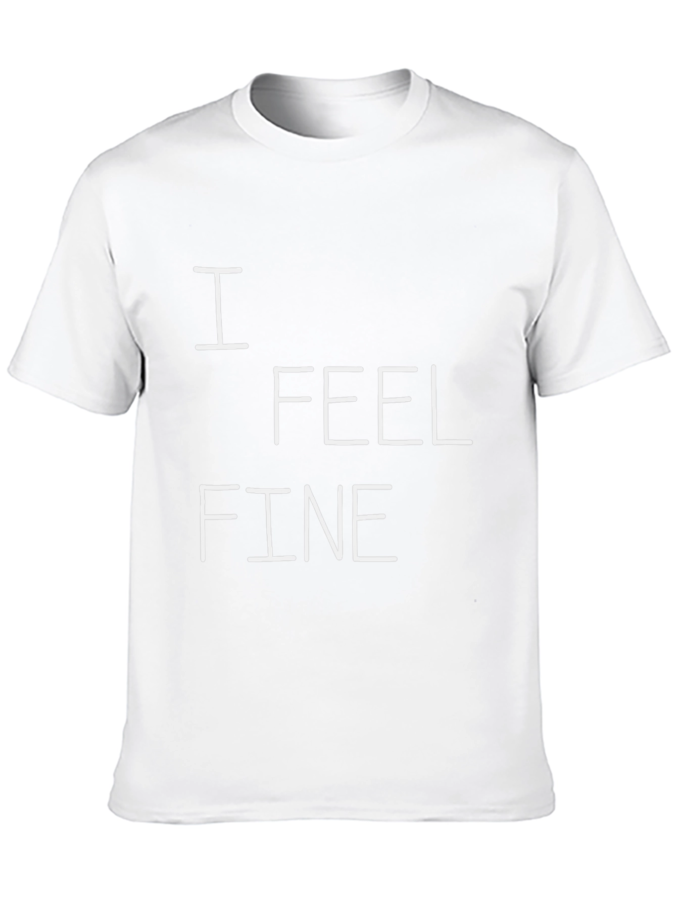 I Feel Fine Graphic Tee - Black Cotton T-Shirt