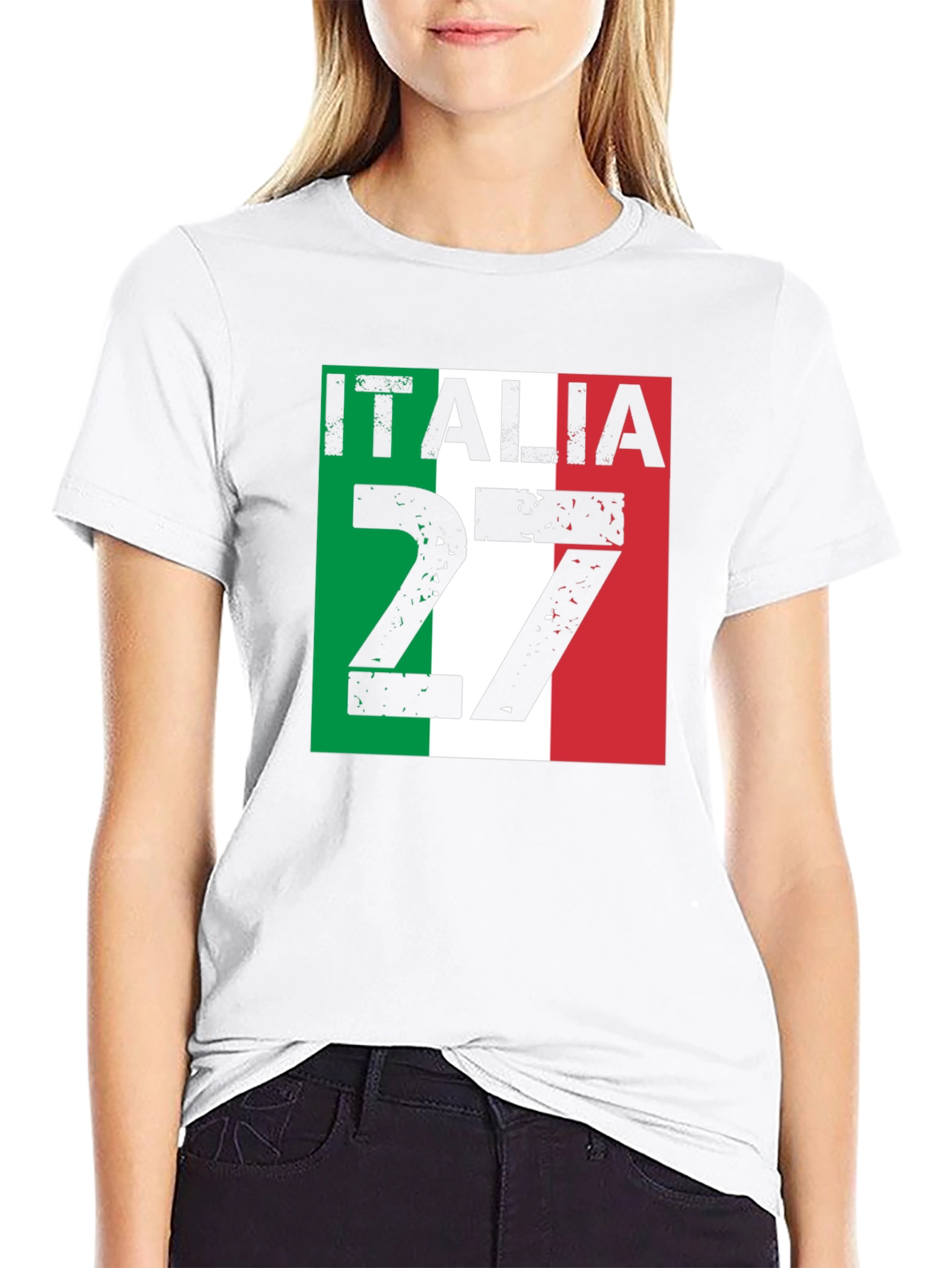 Italia 27 Black T-Shirt Italian Pride