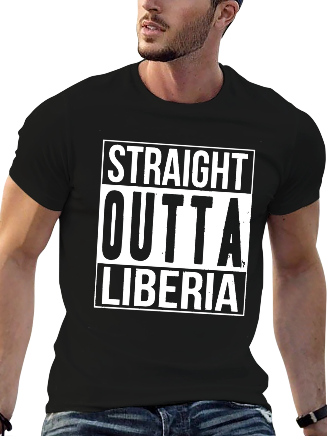 Straight Outta Liberia Graphic Tee