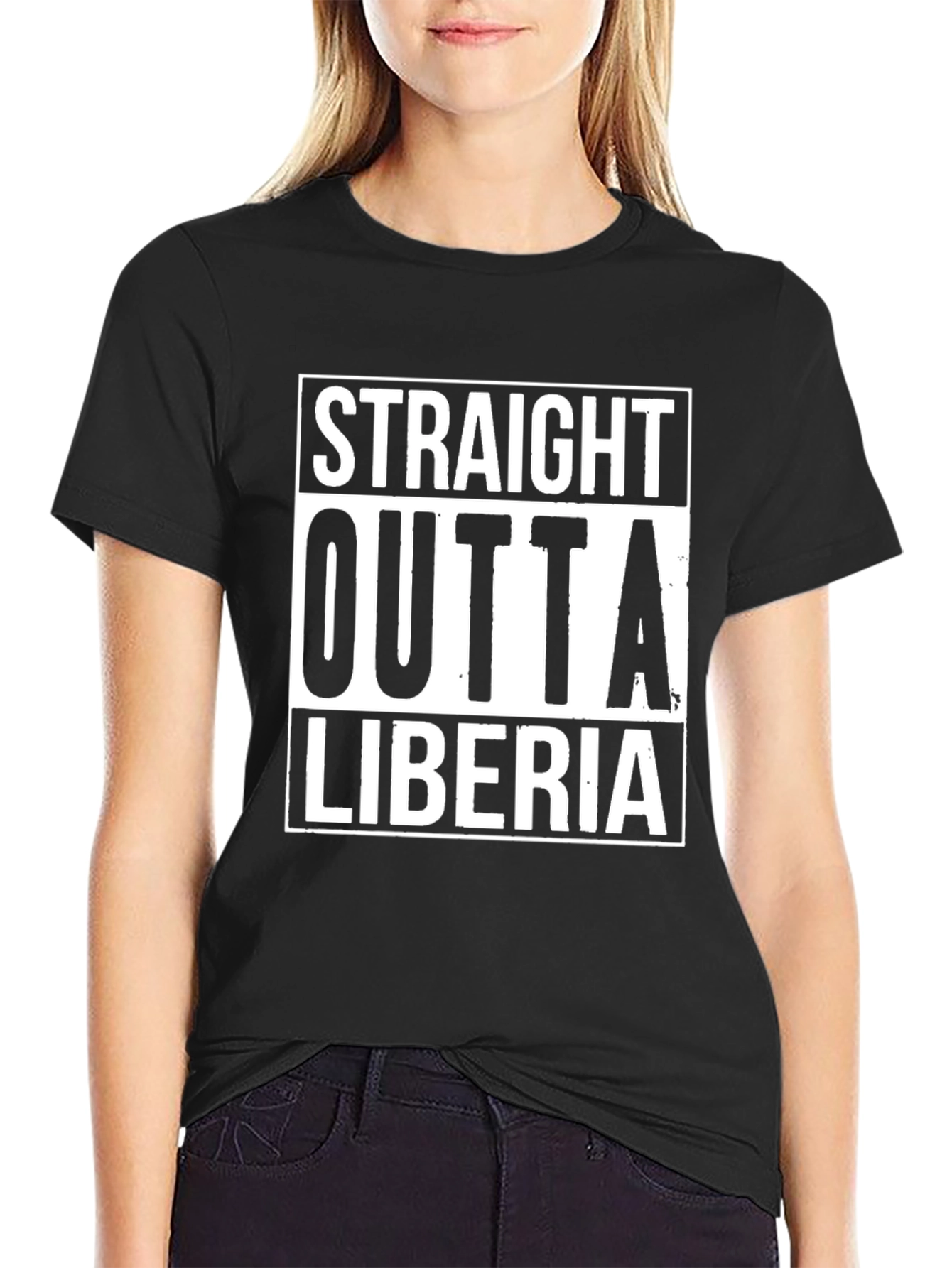 Straight Outta Liberia Graphic Tee