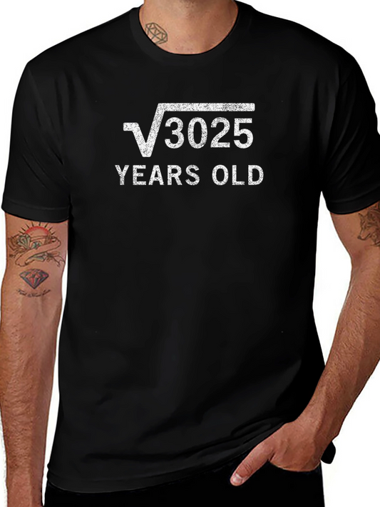 Funny 55th Birthday T-Shirt - Square Root of 3025