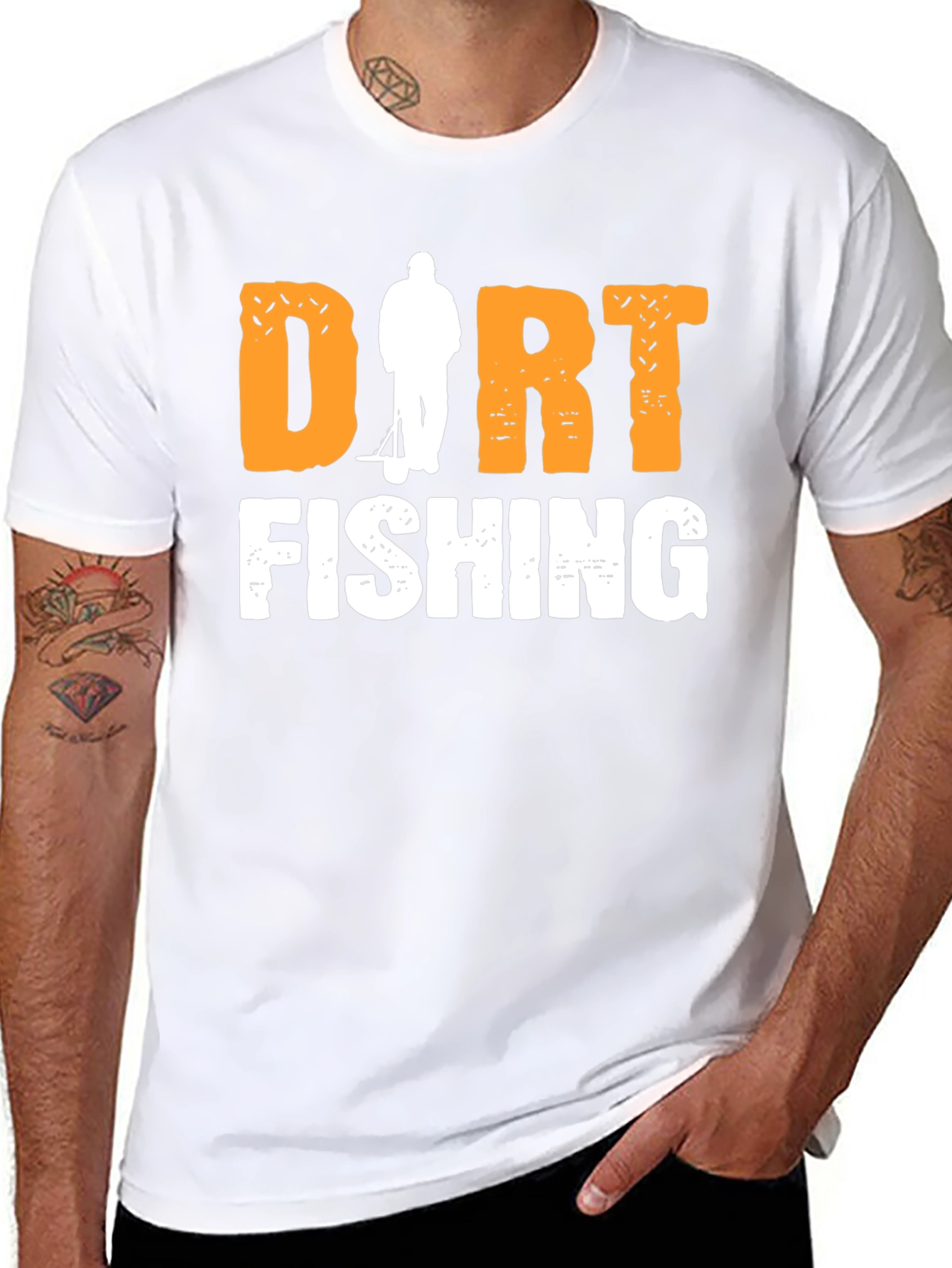 Dirt Fishing Graphic Tee - Metal Detecting Hobby Shirt