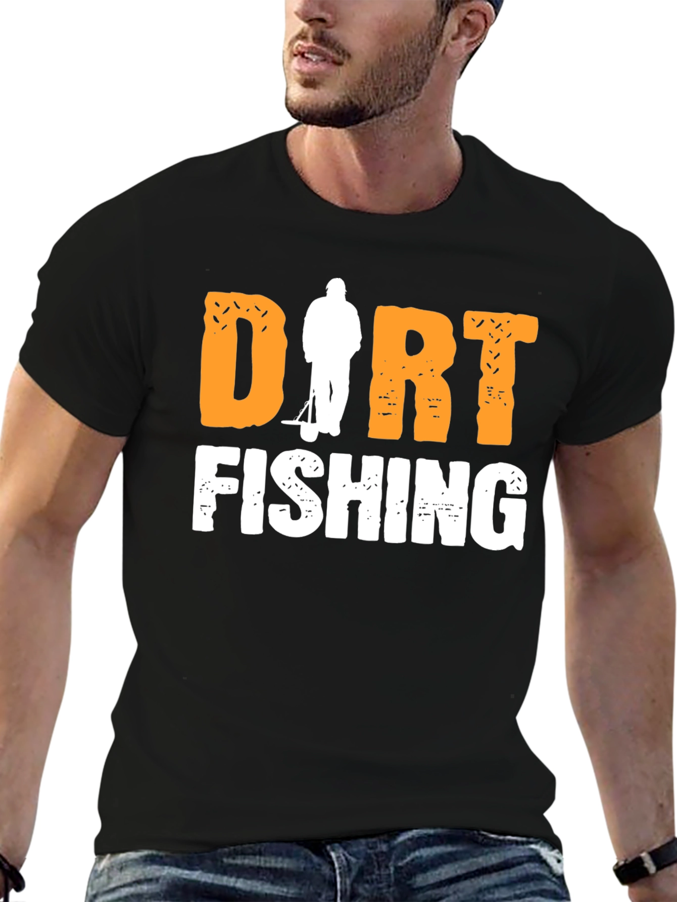 Dirt Fishing Graphic Tee - Metal Detecting Hobby Shirt