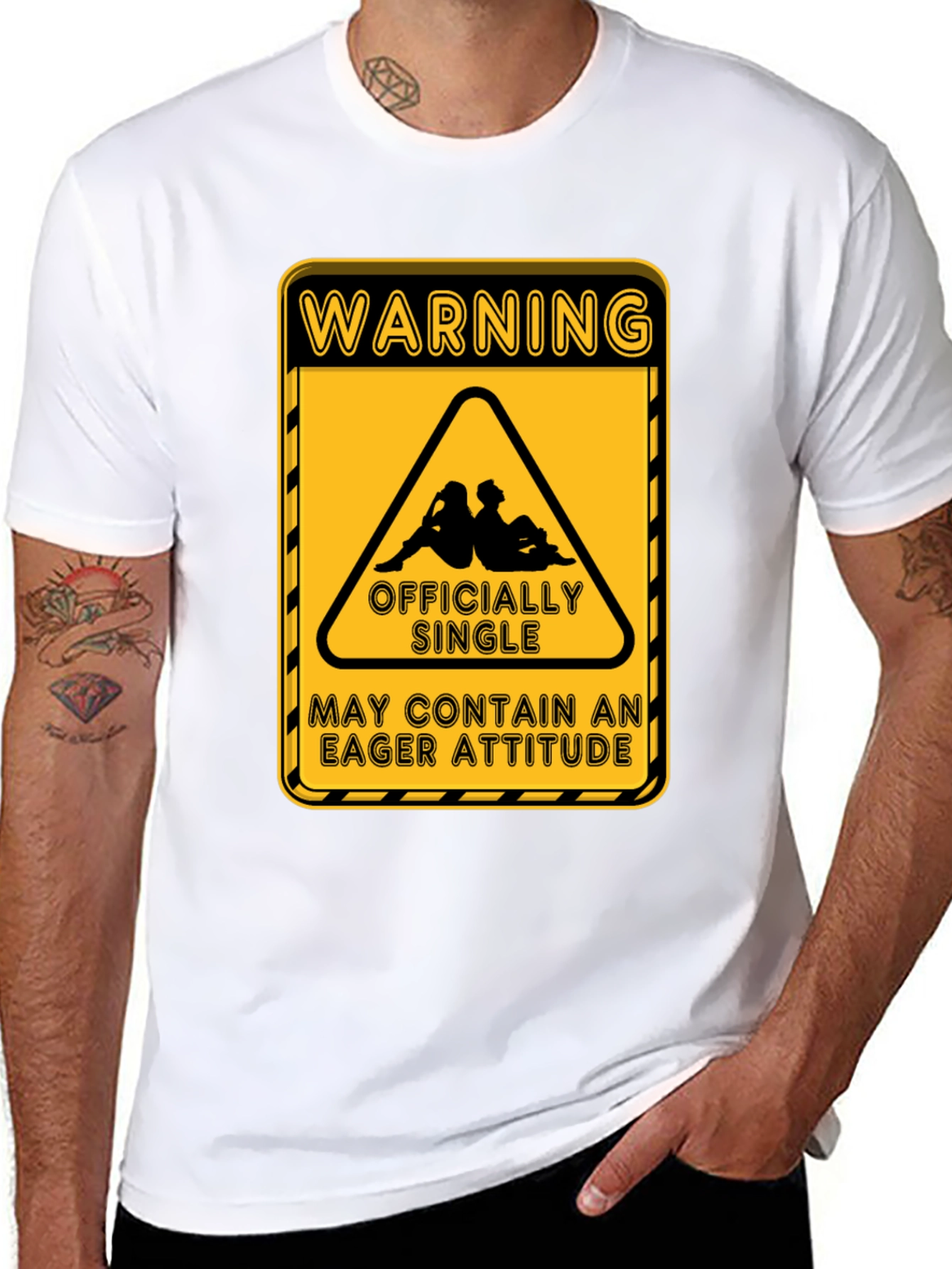 Warning Officially Single T-Shirt