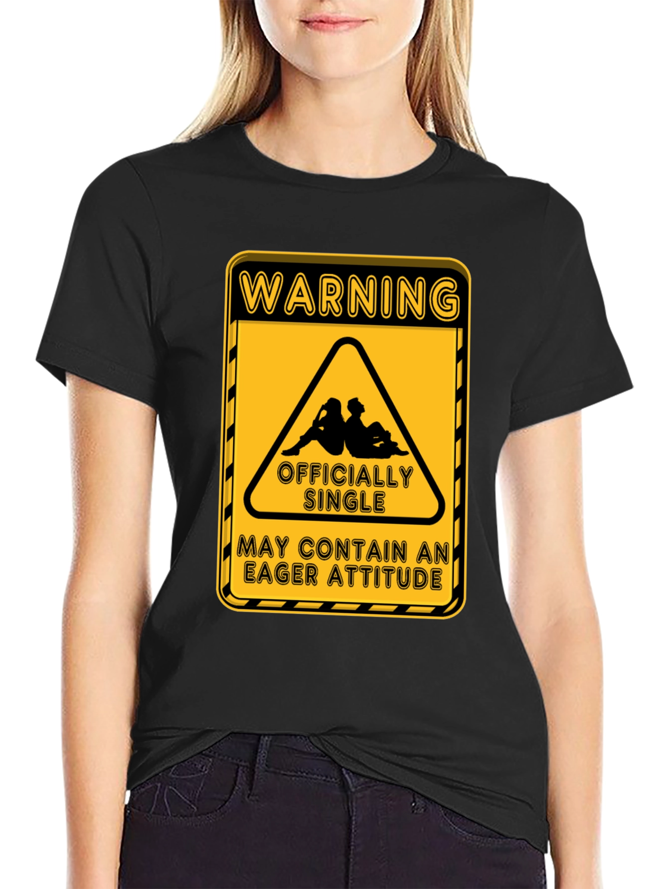 Warning Officially Single T-Shirt