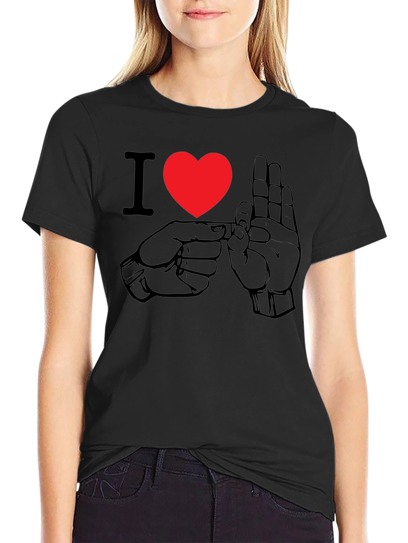 I Love Sign Language Funny T-Shirt