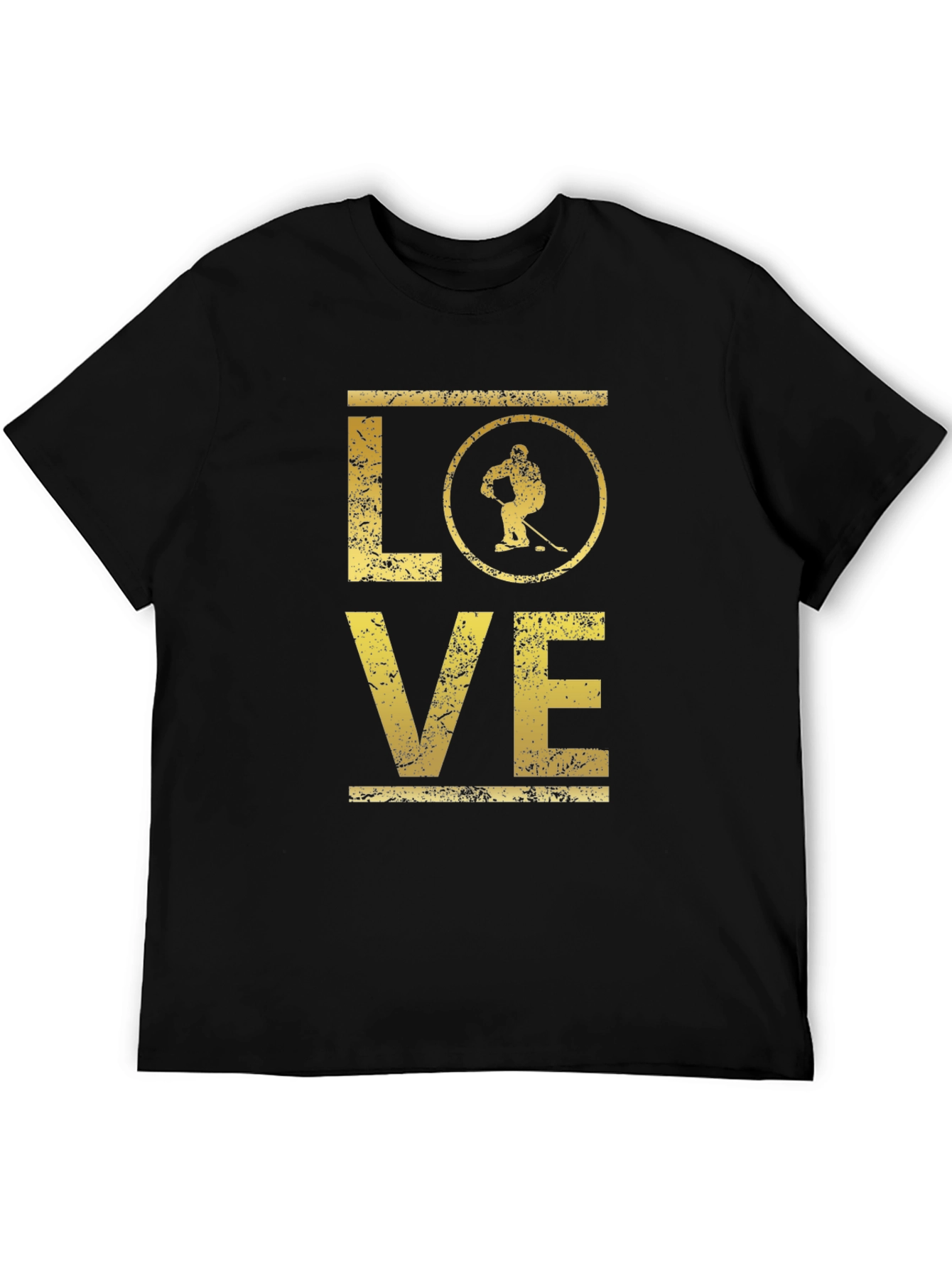 Love Hockey Graphic T-Shirt - Black Tee