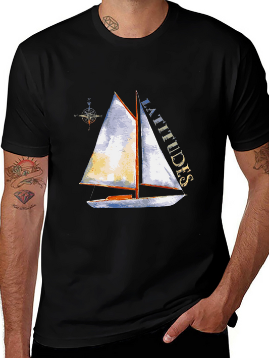 Nautical Sailboat T-Shirt - Latitudes Graphic Tee