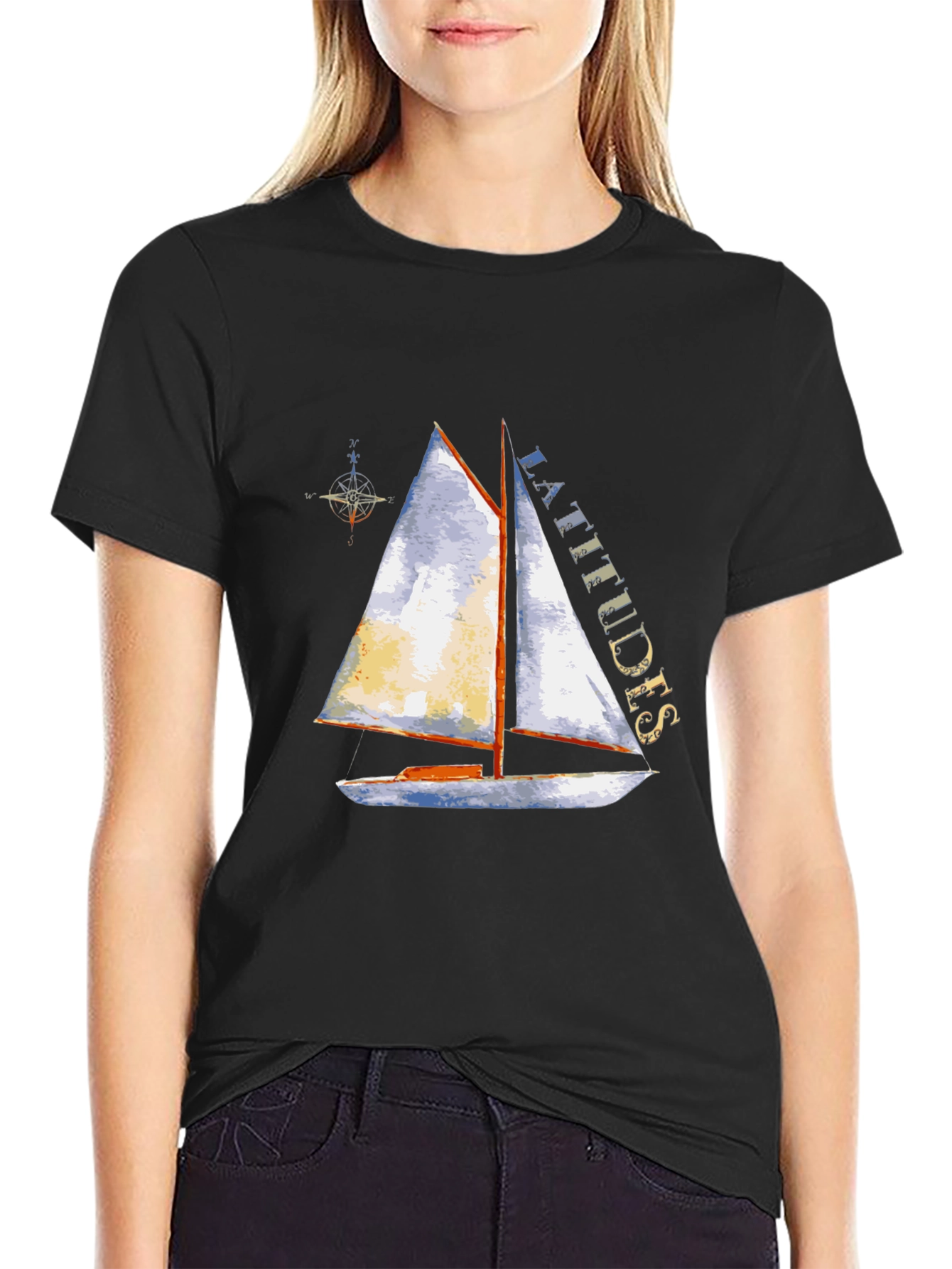 Nautical Sailboat T-Shirt - Latitudes Graphic Tee