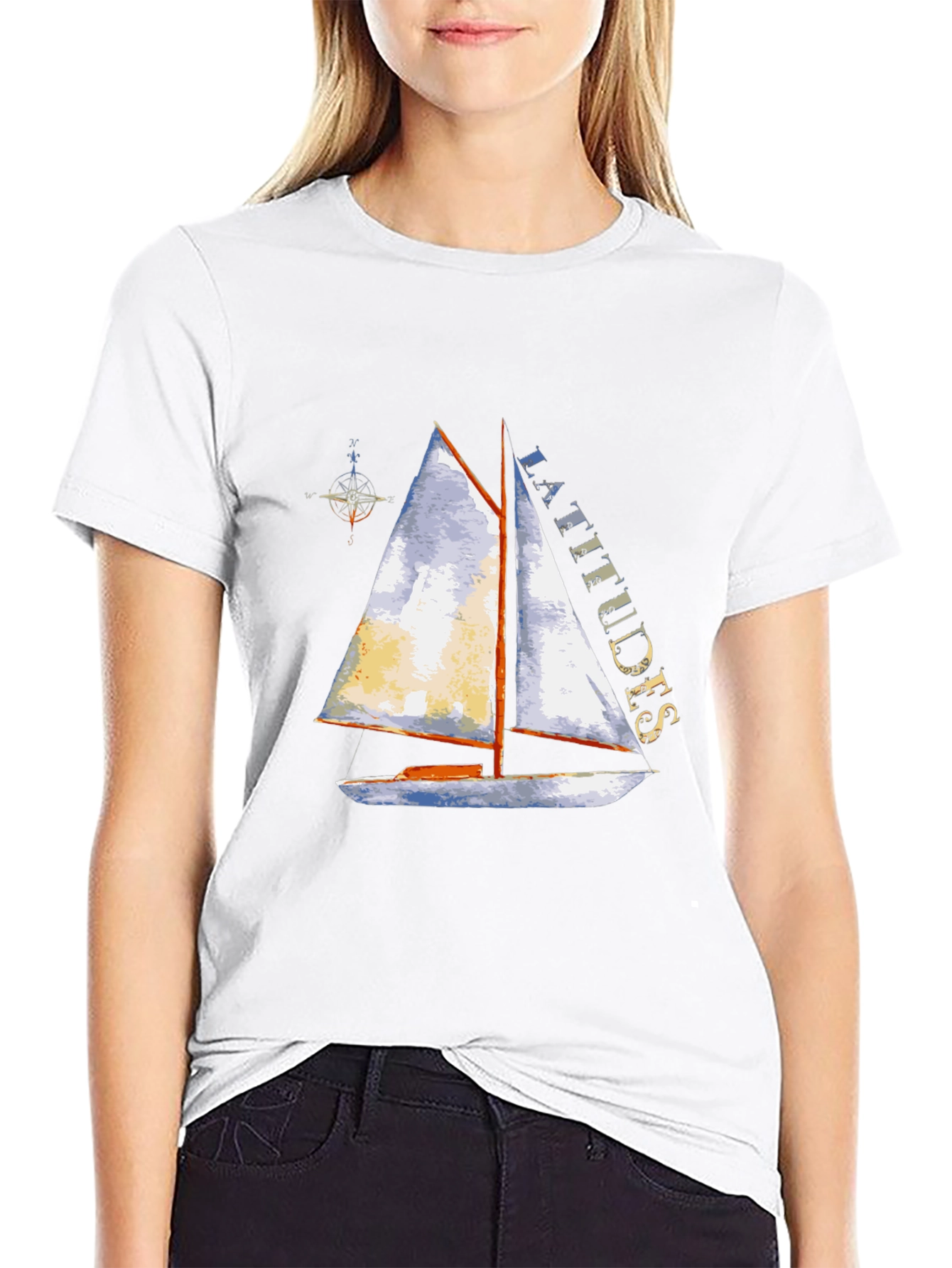 Nautical Sailboat T-Shirt - Latitudes Graphic Tee