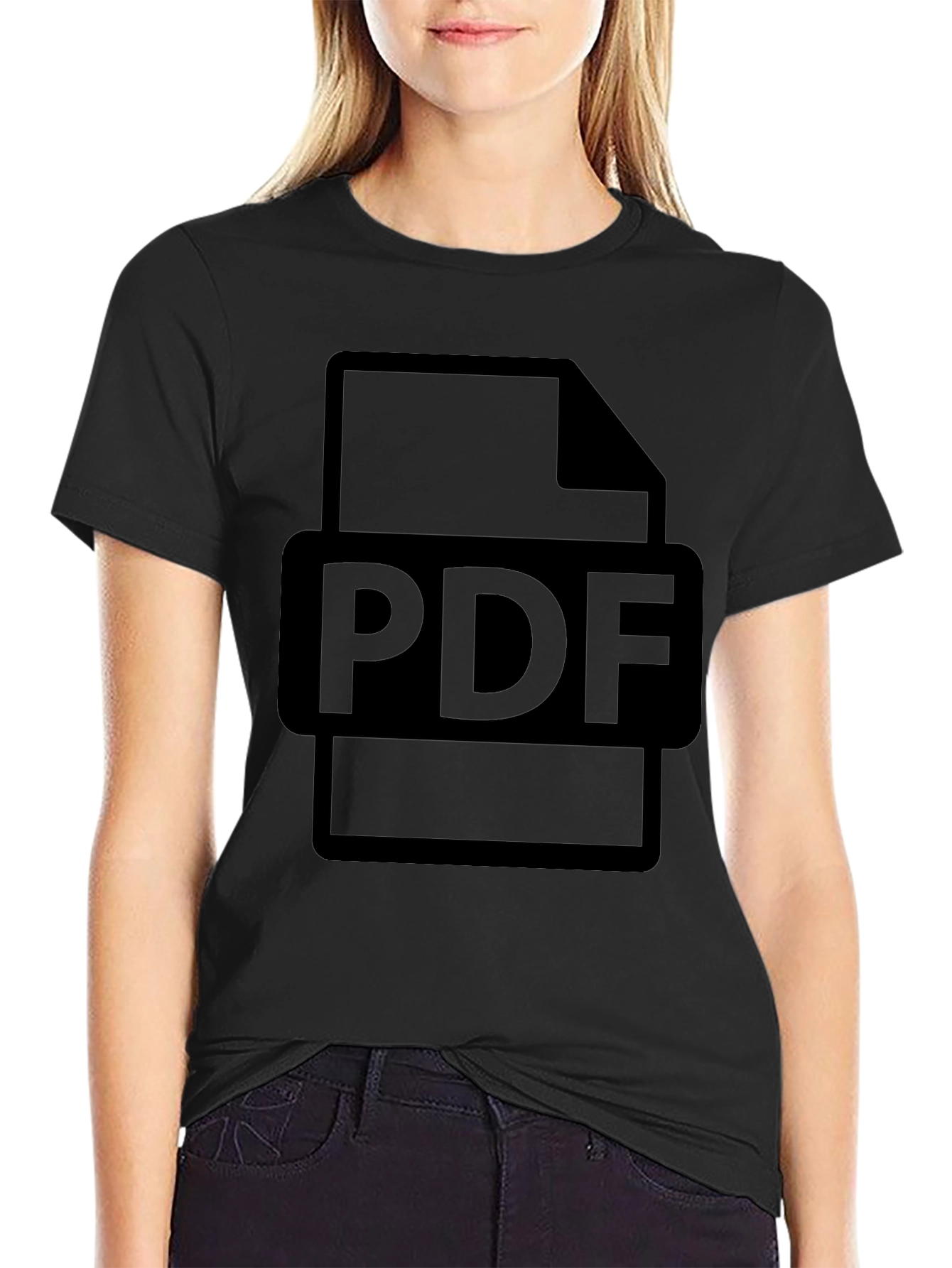 PDF File Graphic T-Shirt - Document Design Tee