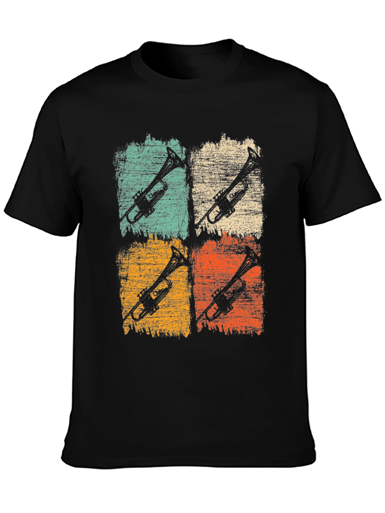 Retro Trumpet Graphic Tee - Musical Instrument T-Shirt