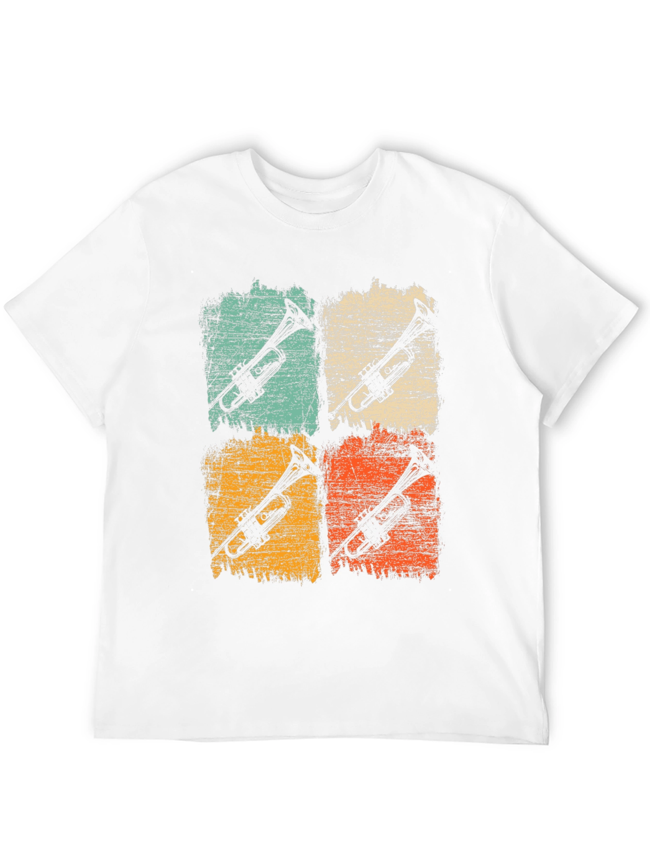 Retro Trumpet Graphic Tee - Musical Instrument T-Shirt