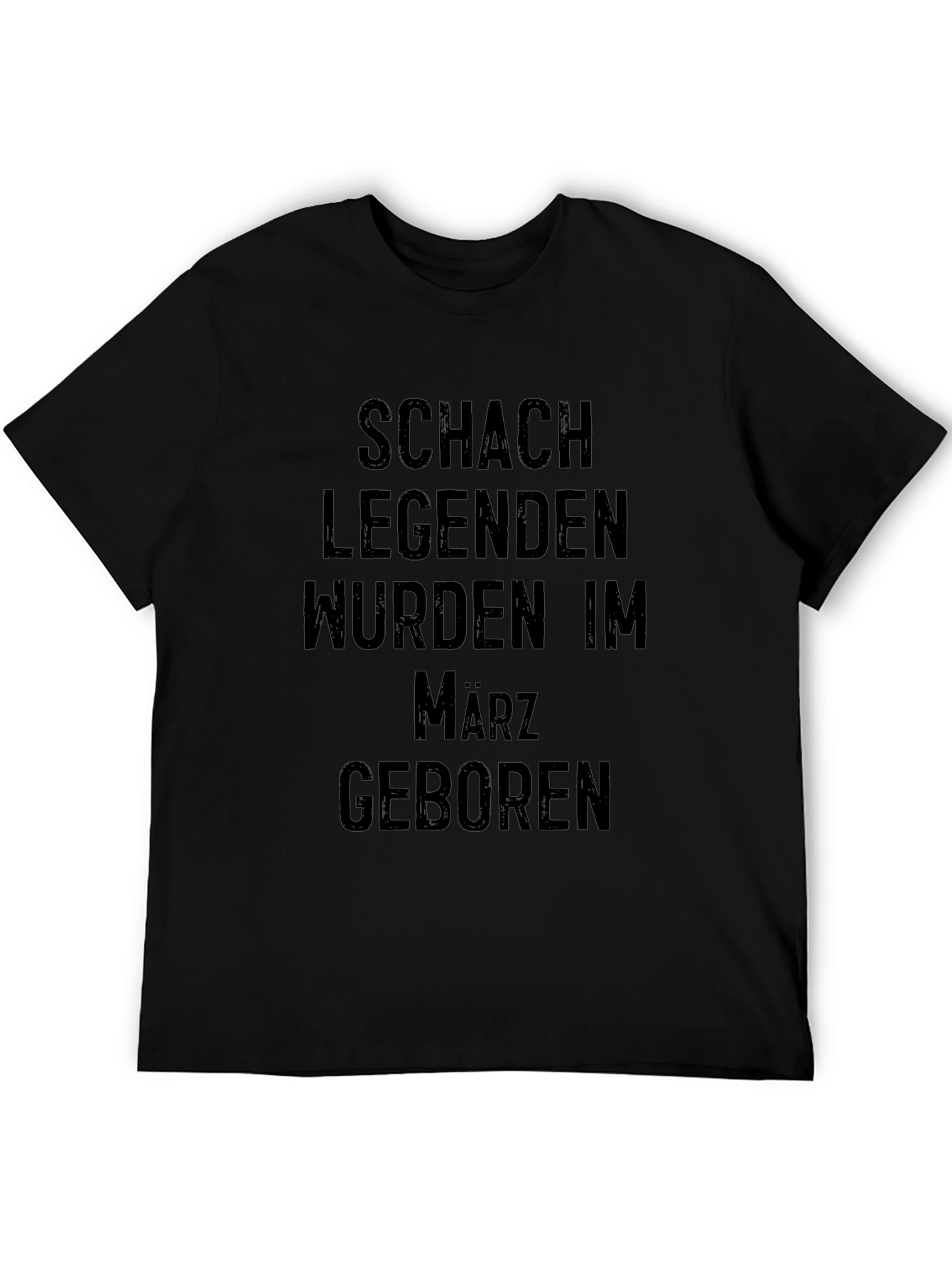 Chess Legends Born in March Black T-Shirt
