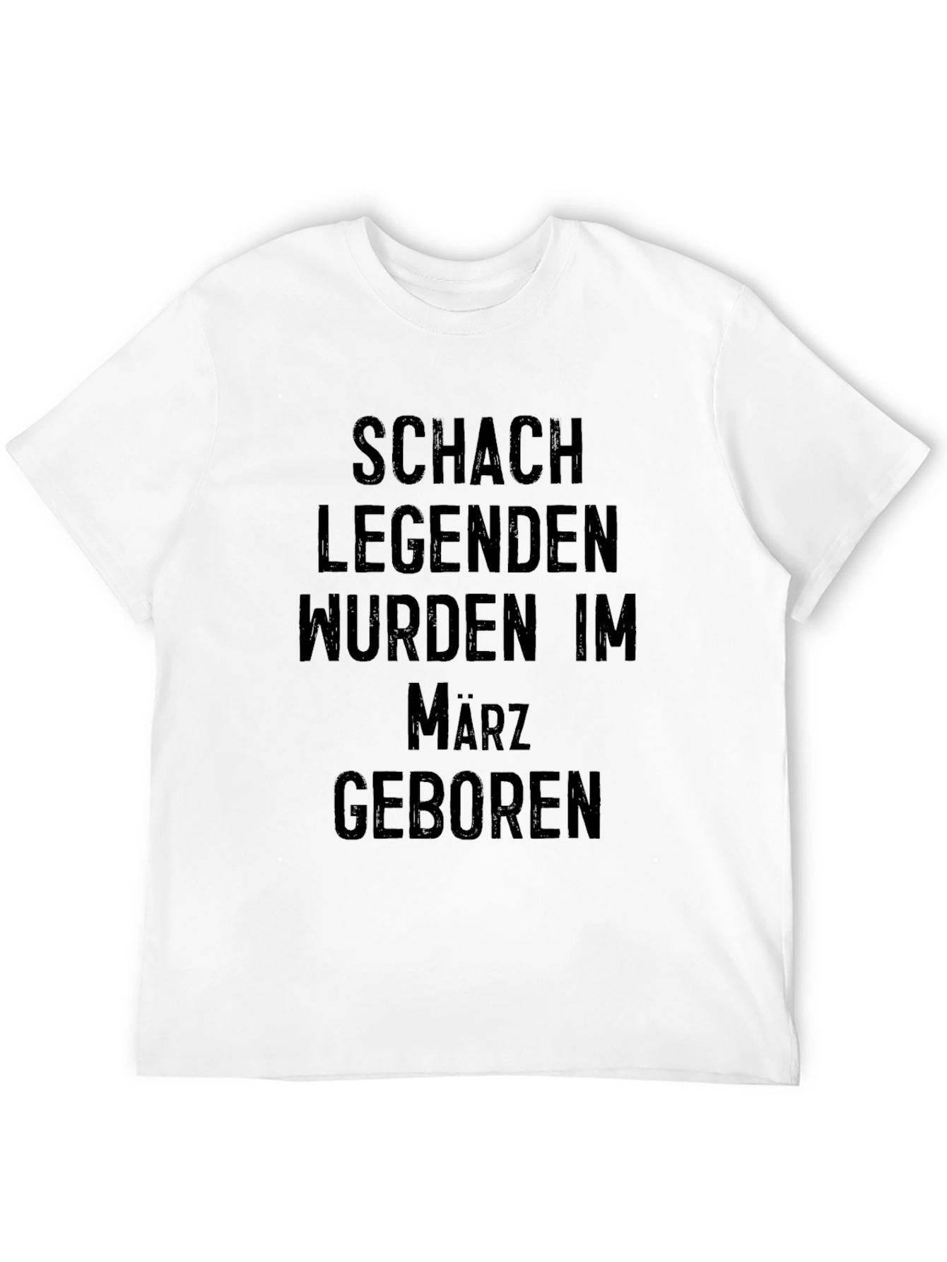 Chess Legends Born in March Black T-Shirt