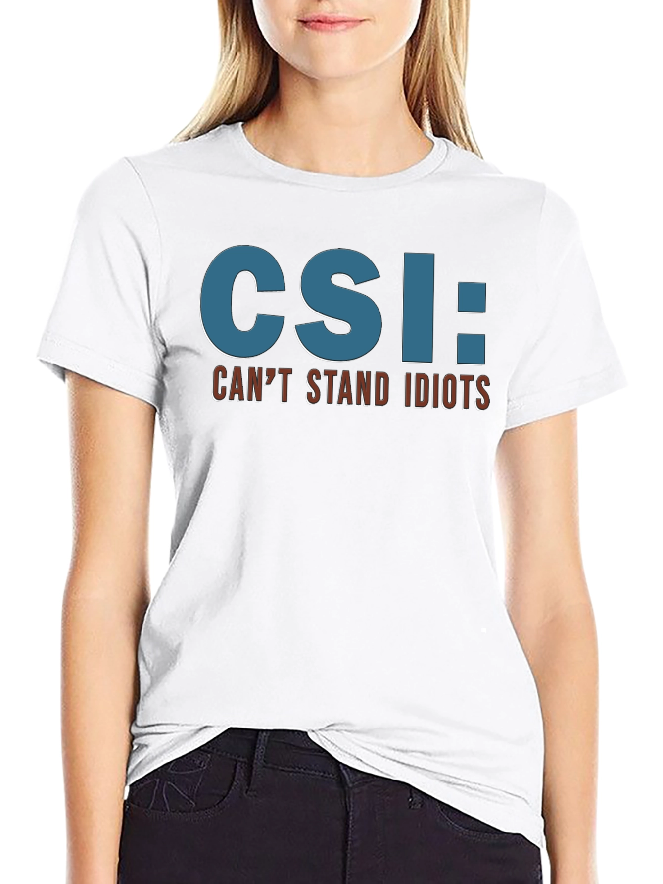 CSI: Cant Stand Idiots Graphic Tee - Black