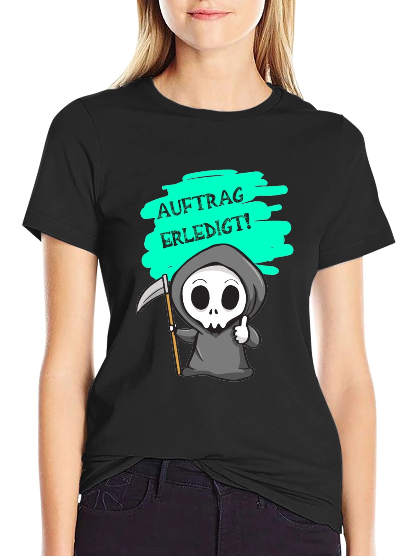 Grim Reaper T-Shirt - Auftrag Erledigt! Humor