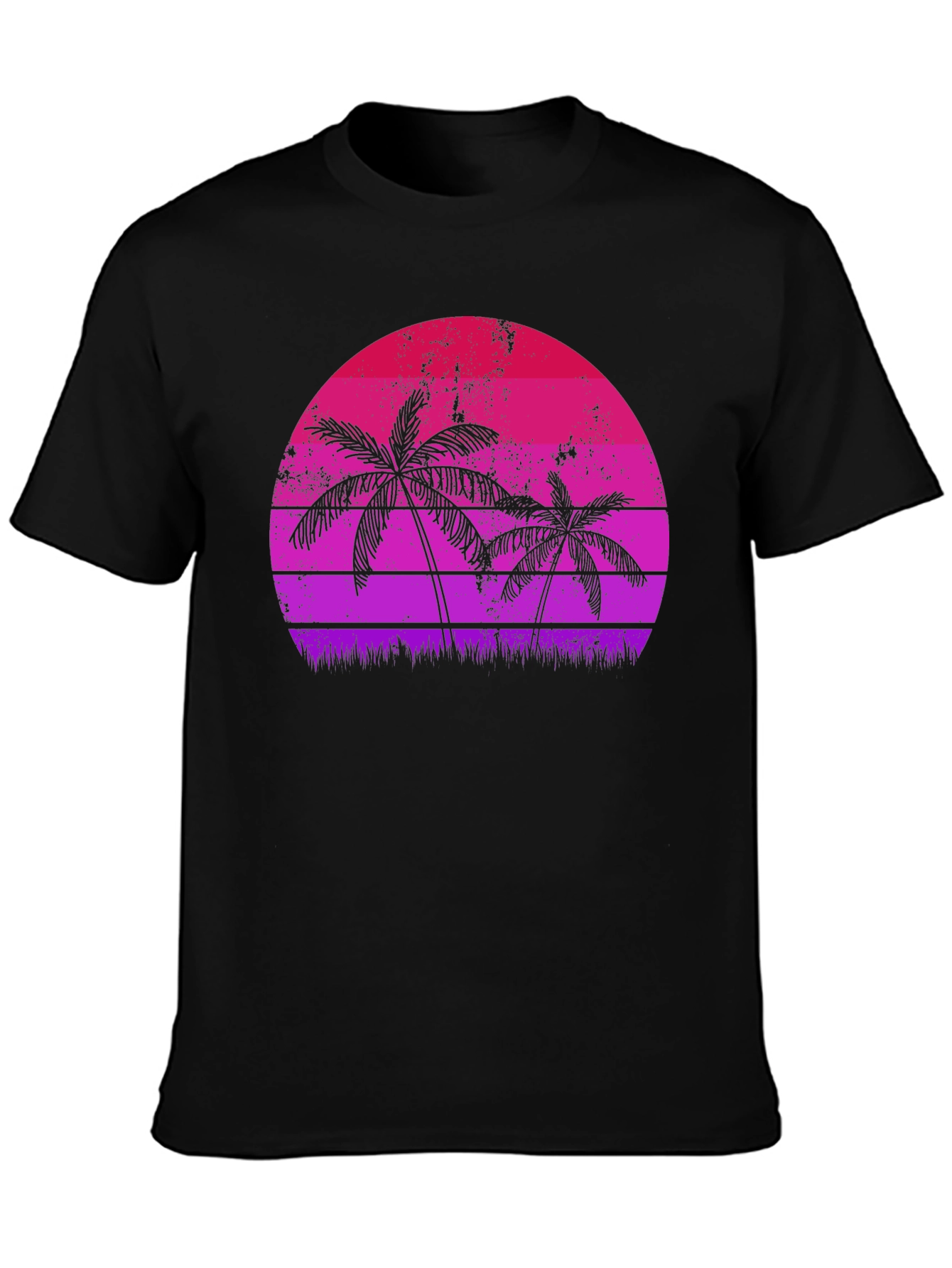 Retro Palm Tree Sunset Graphic Tee