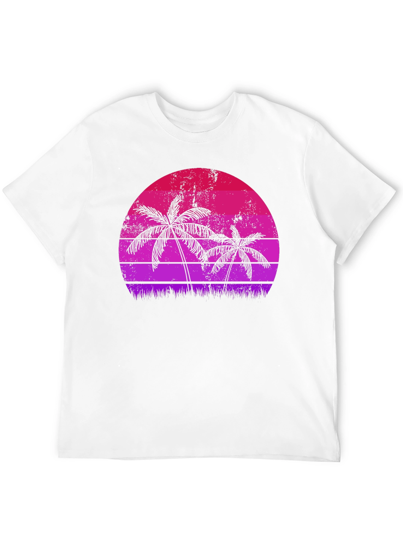 Retro Palm Tree Sunset Graphic Tee