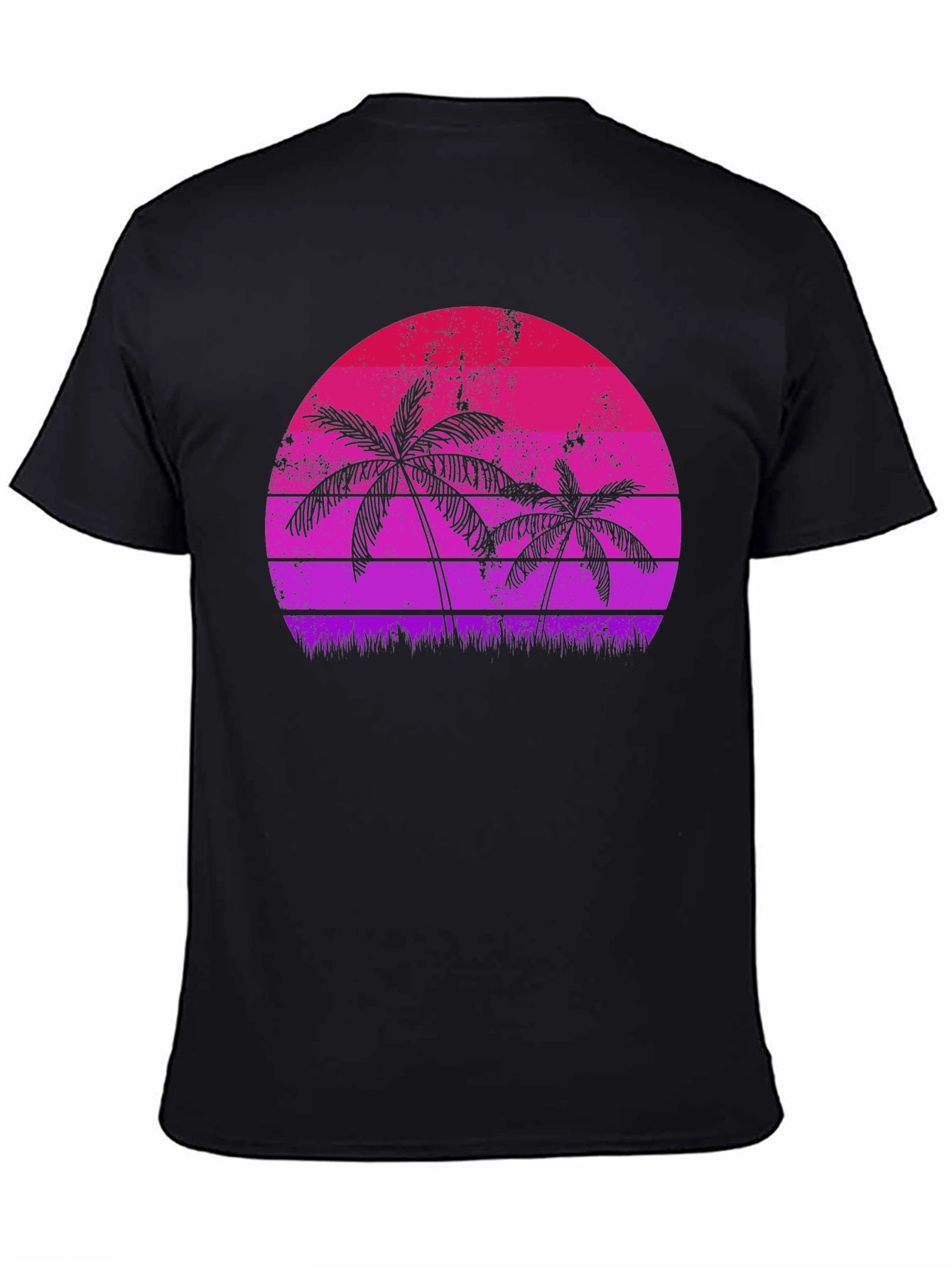 Retro Palm Tree Sunset Graphic Tee