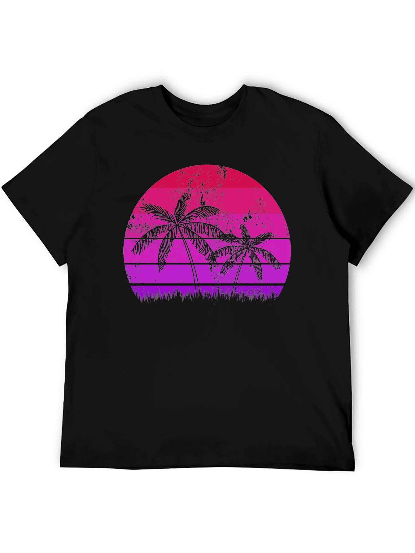 Retro Palm Tree Sunset Graphic Tee