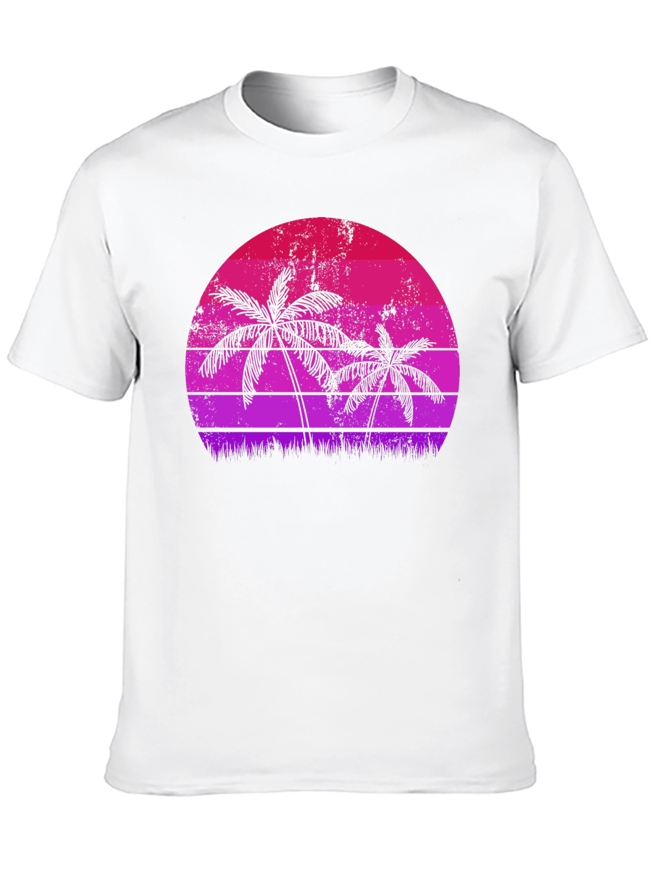 Retro Palm Tree Sunset Graphic Tee
