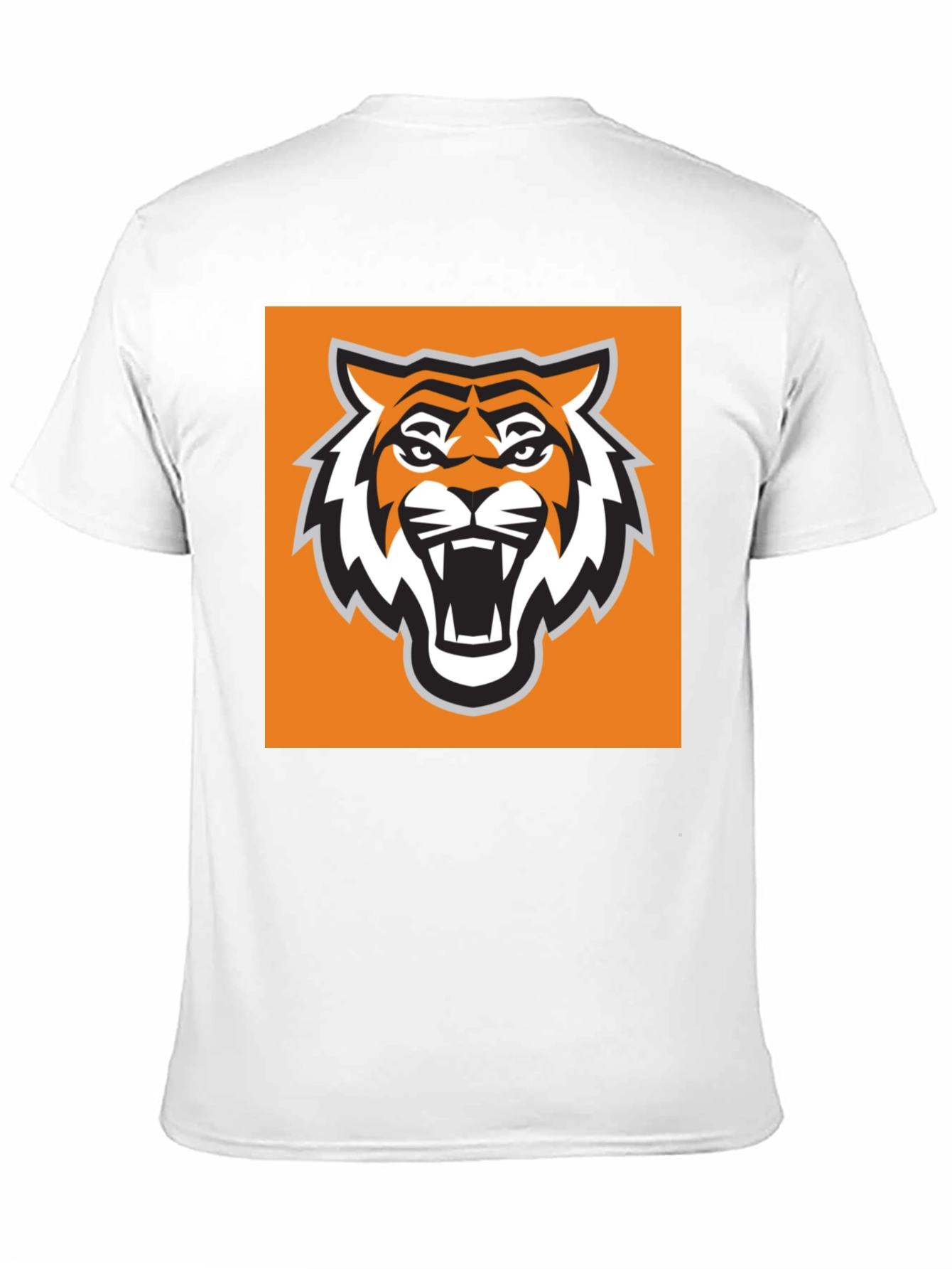 Tiger Mascot Graphic Tee - Bold Black T-Shirt