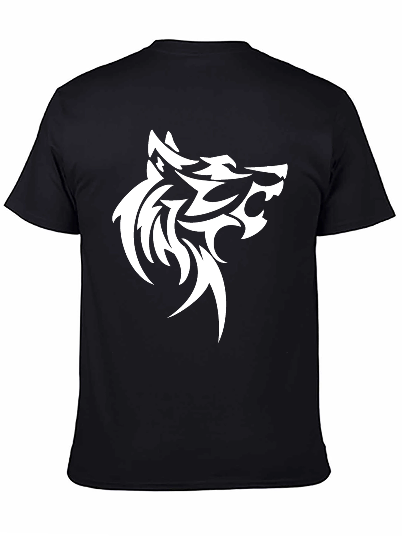 Wolf Graphic Tee - Bold Tribal Design