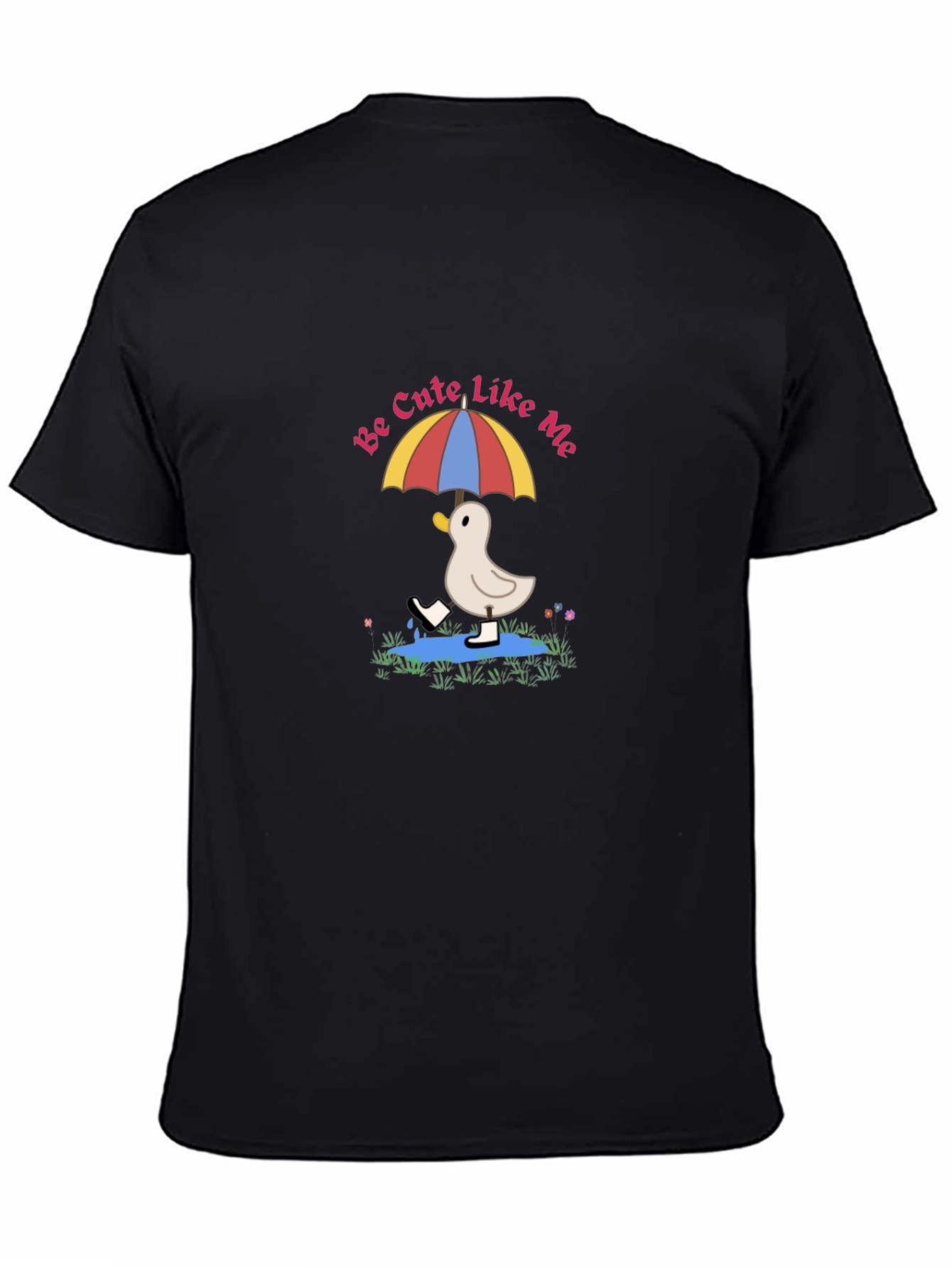 Cute Duckling Under Umbrella T-Shirt