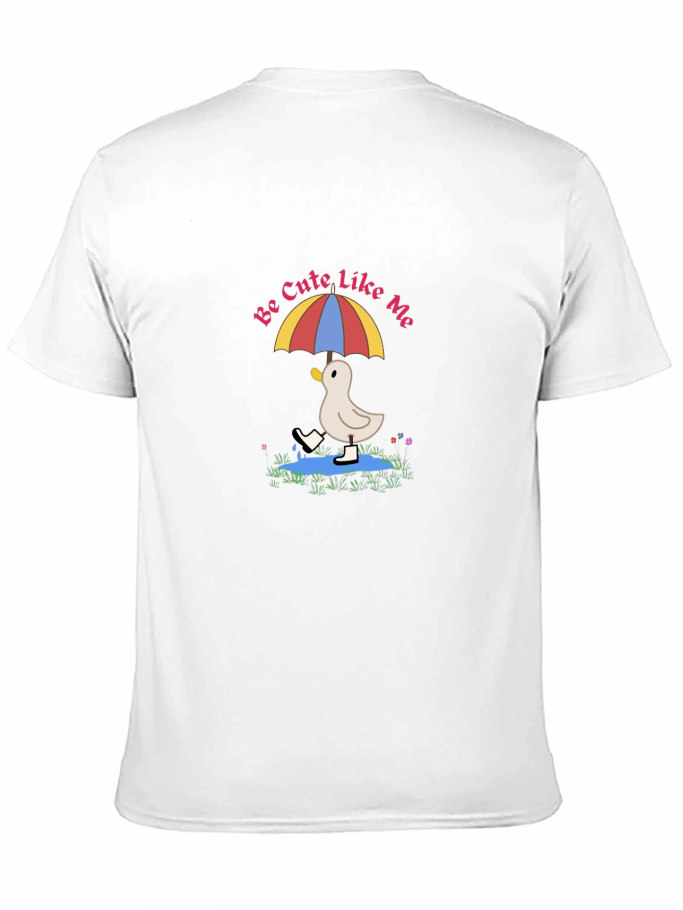 Cute Duckling Under Umbrella T-Shirt