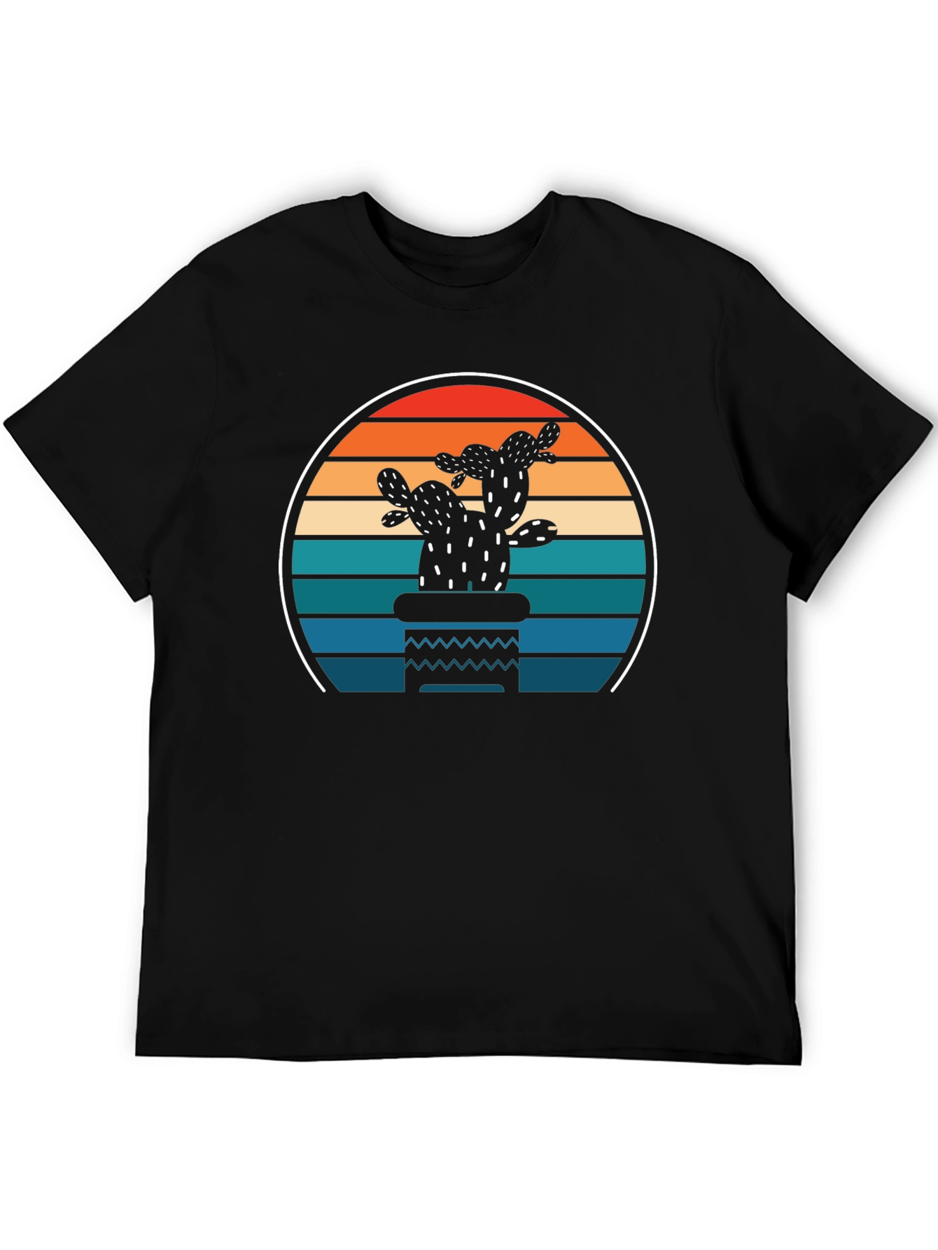 Retro Cactus Sunset T-Shirt