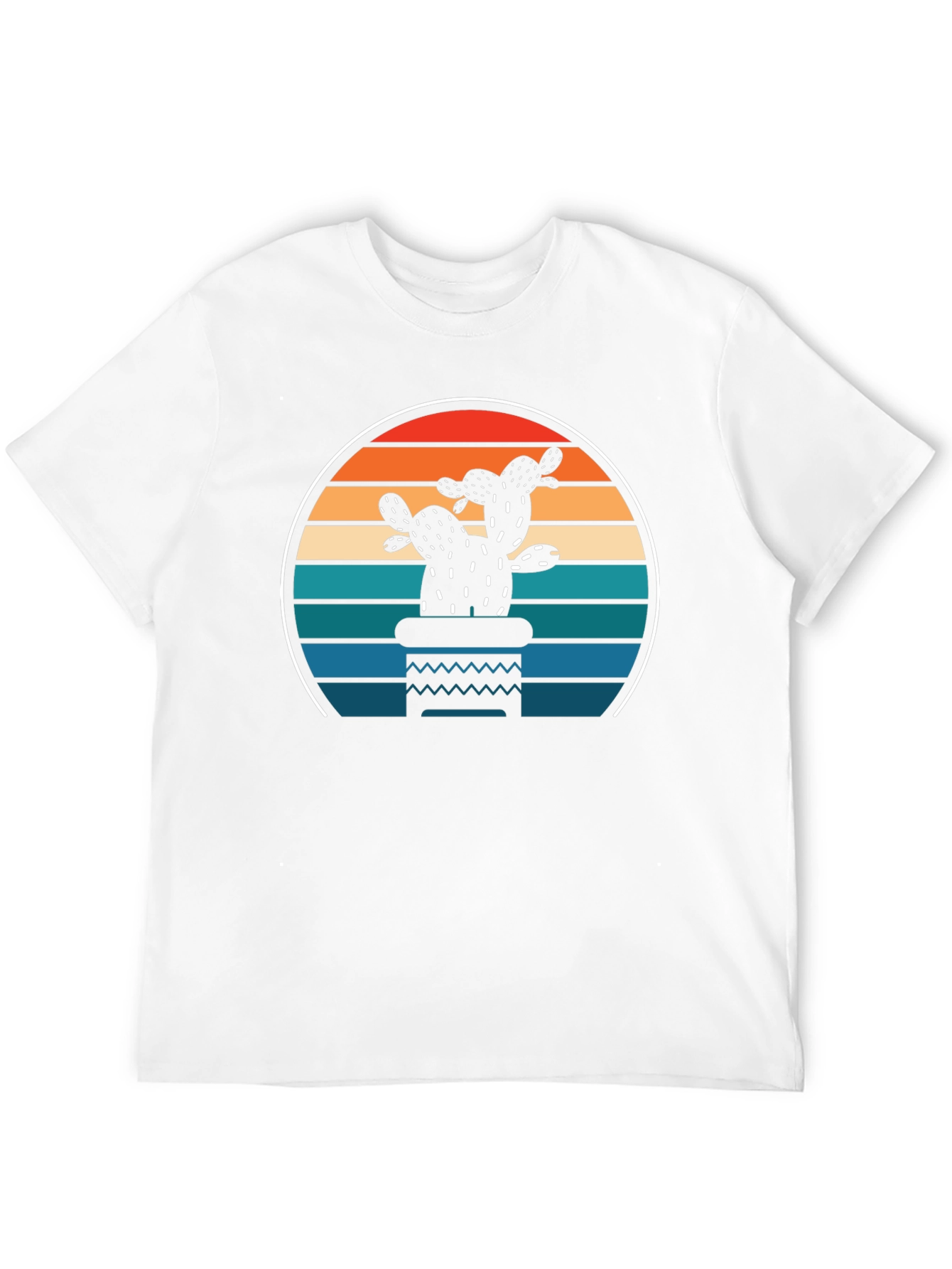 Retro Cactus Sunset T-Shirt