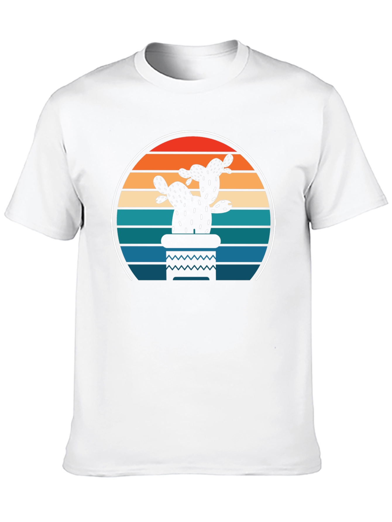 Retro Cactus Sunset T-Shirt