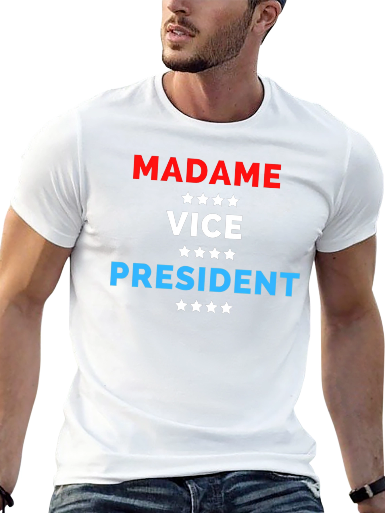 Madame Vice President T-Shirt Patriotic Stars