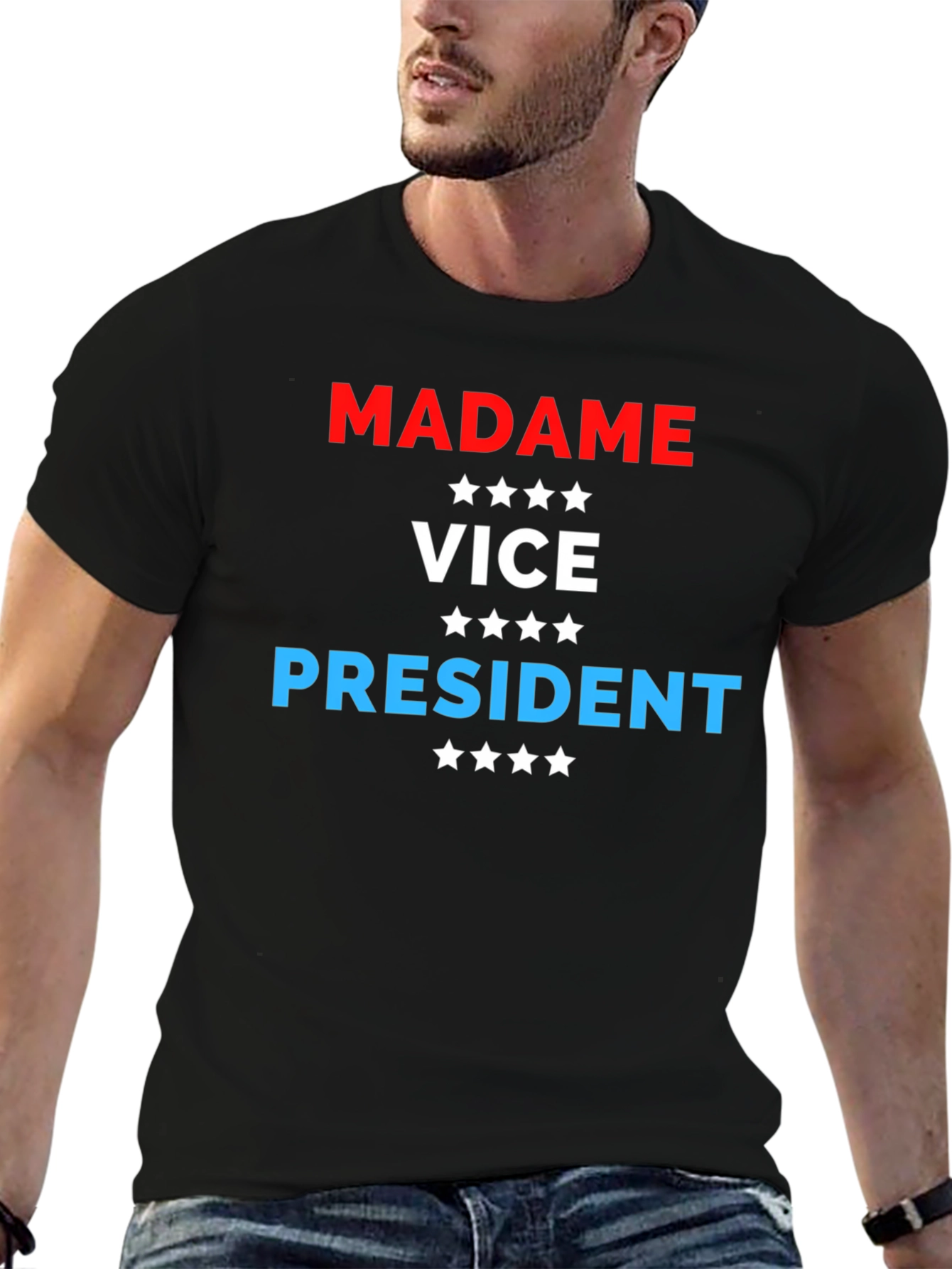 Madame Vice President T-Shirt Patriotic Stars