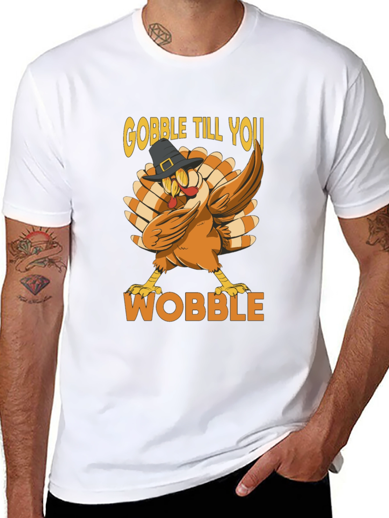 Gobble Till You Wobble Thanksgiving T-Shirt