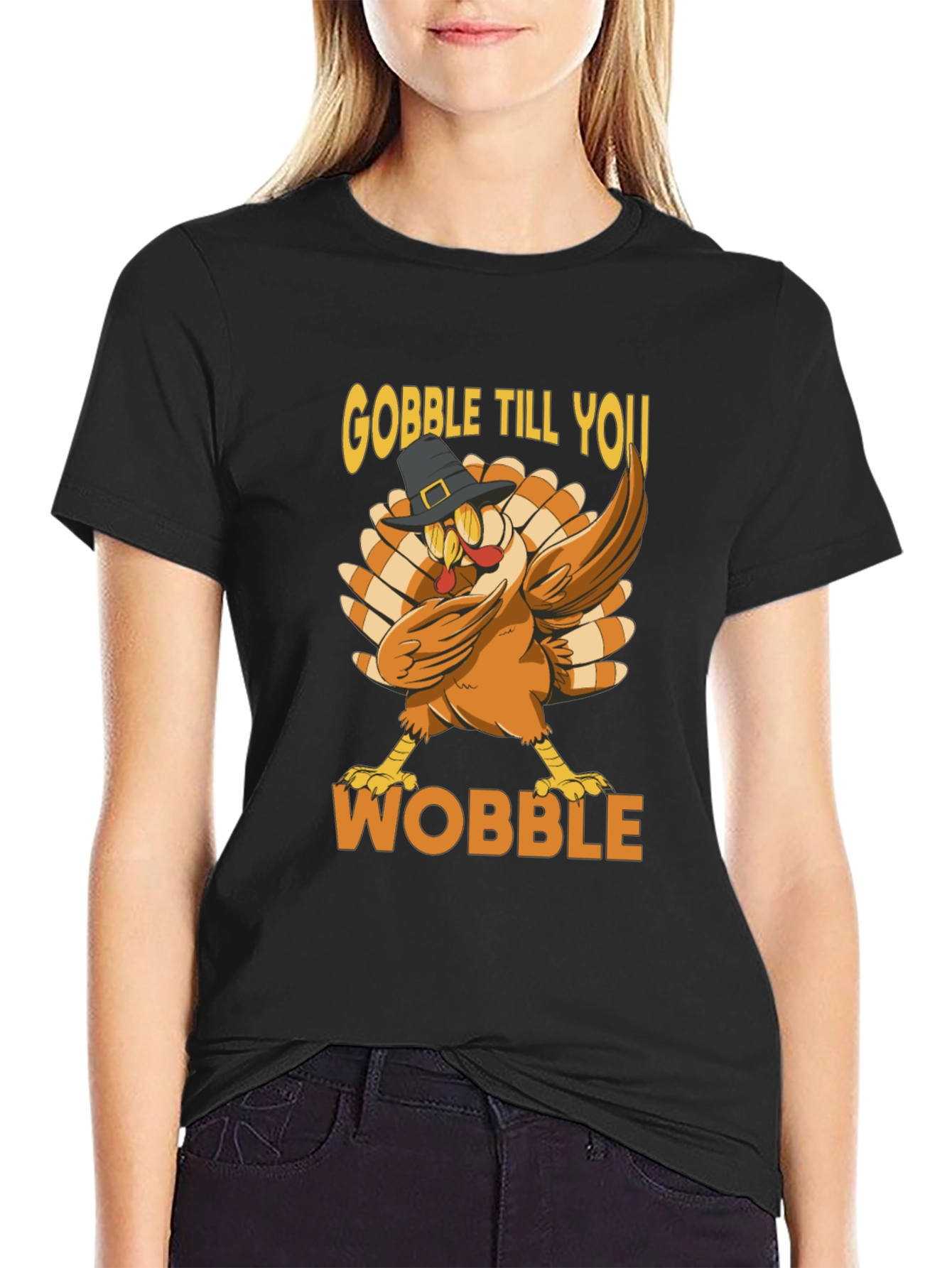 Gobble Till You Wobble Thanksgiving T-Shirt