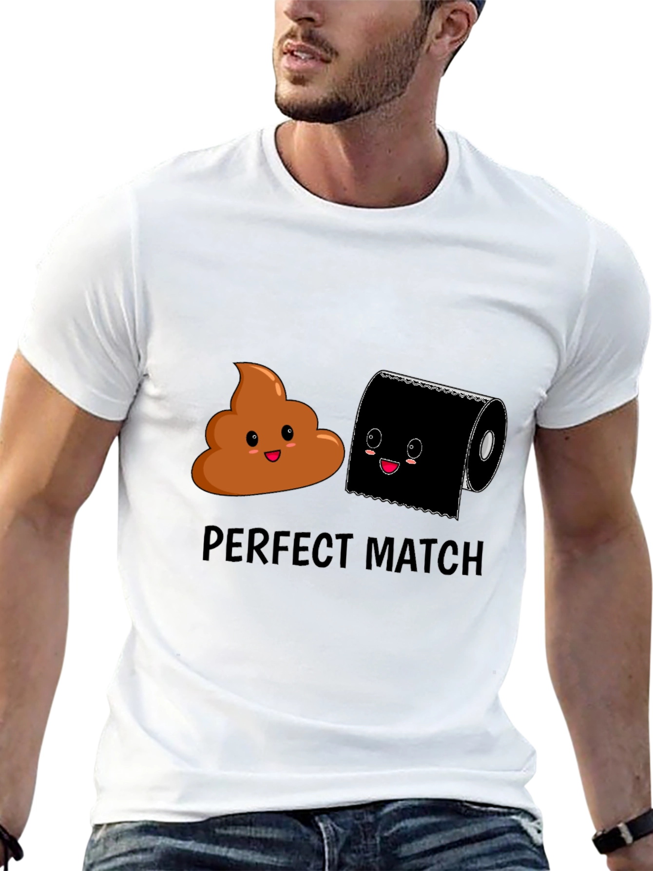 Perfect Match Graphic Tee - Humor T-Shirt