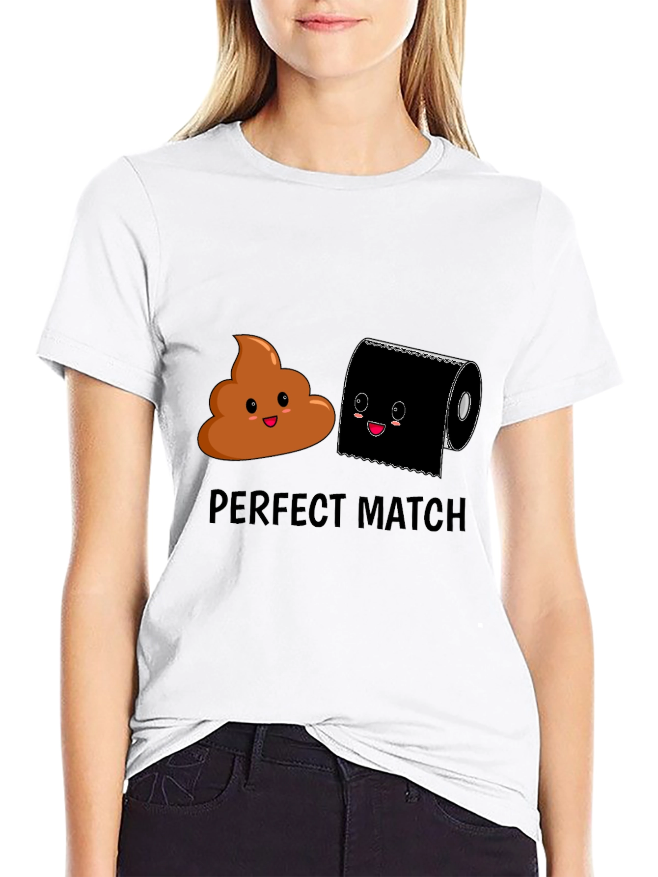 Perfect Match Graphic Tee - Humor T-Shirt
