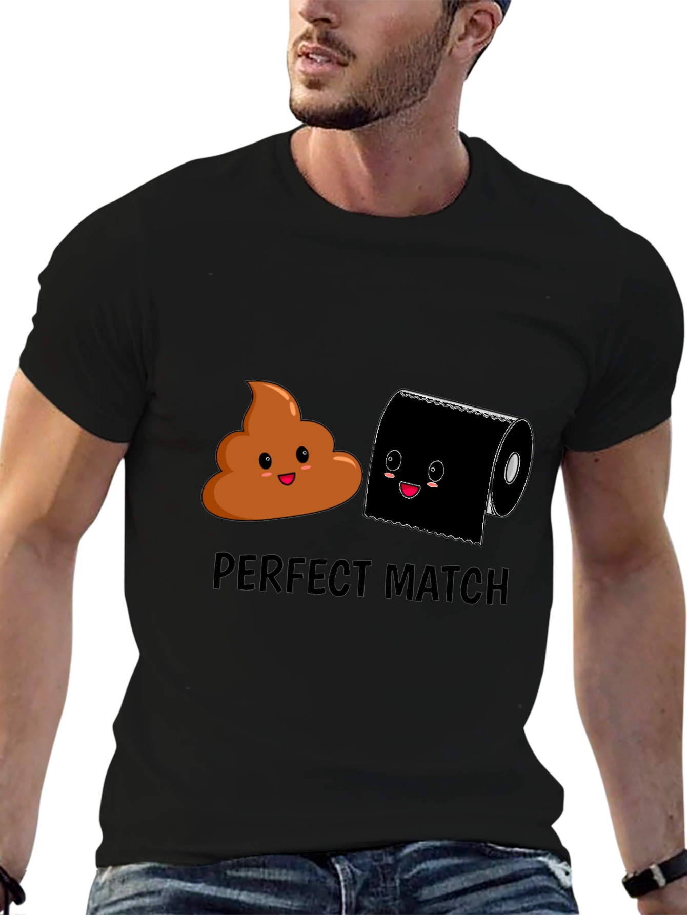 Perfect Match Graphic Tee - Humor T-Shirt