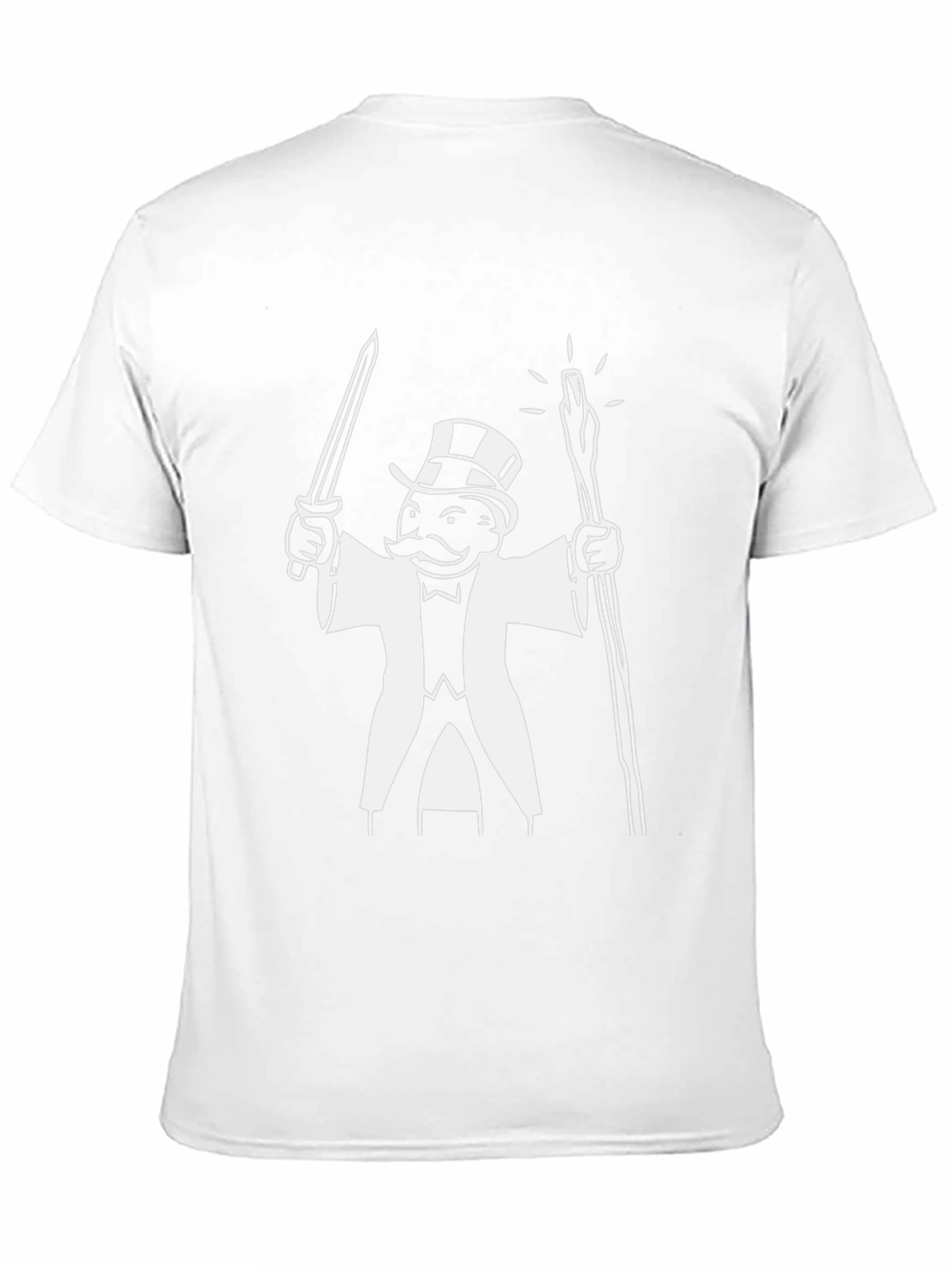 Monopoly Man Graphic T-Shirt - Black