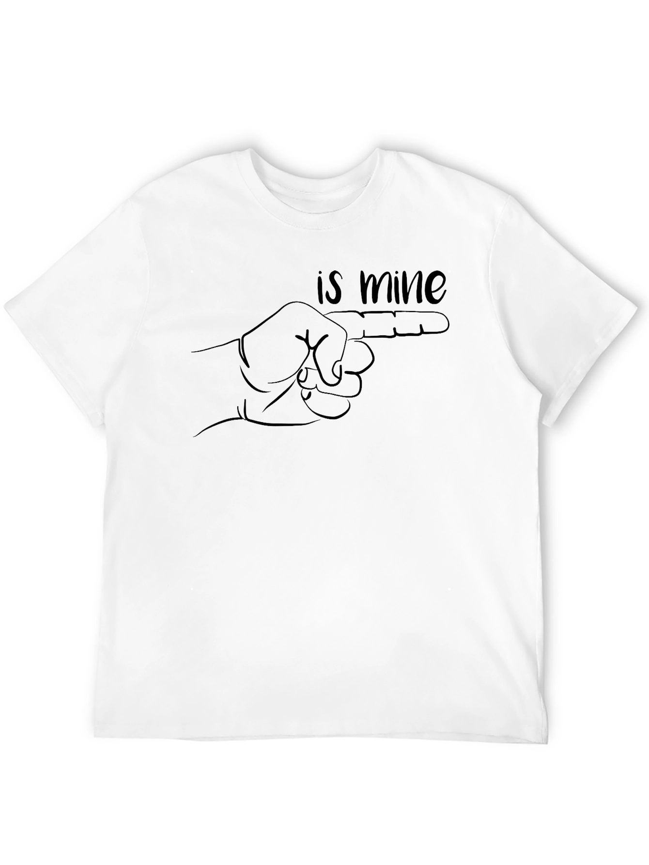 Humorous Is Mine Pointing Finger Graphic Tee