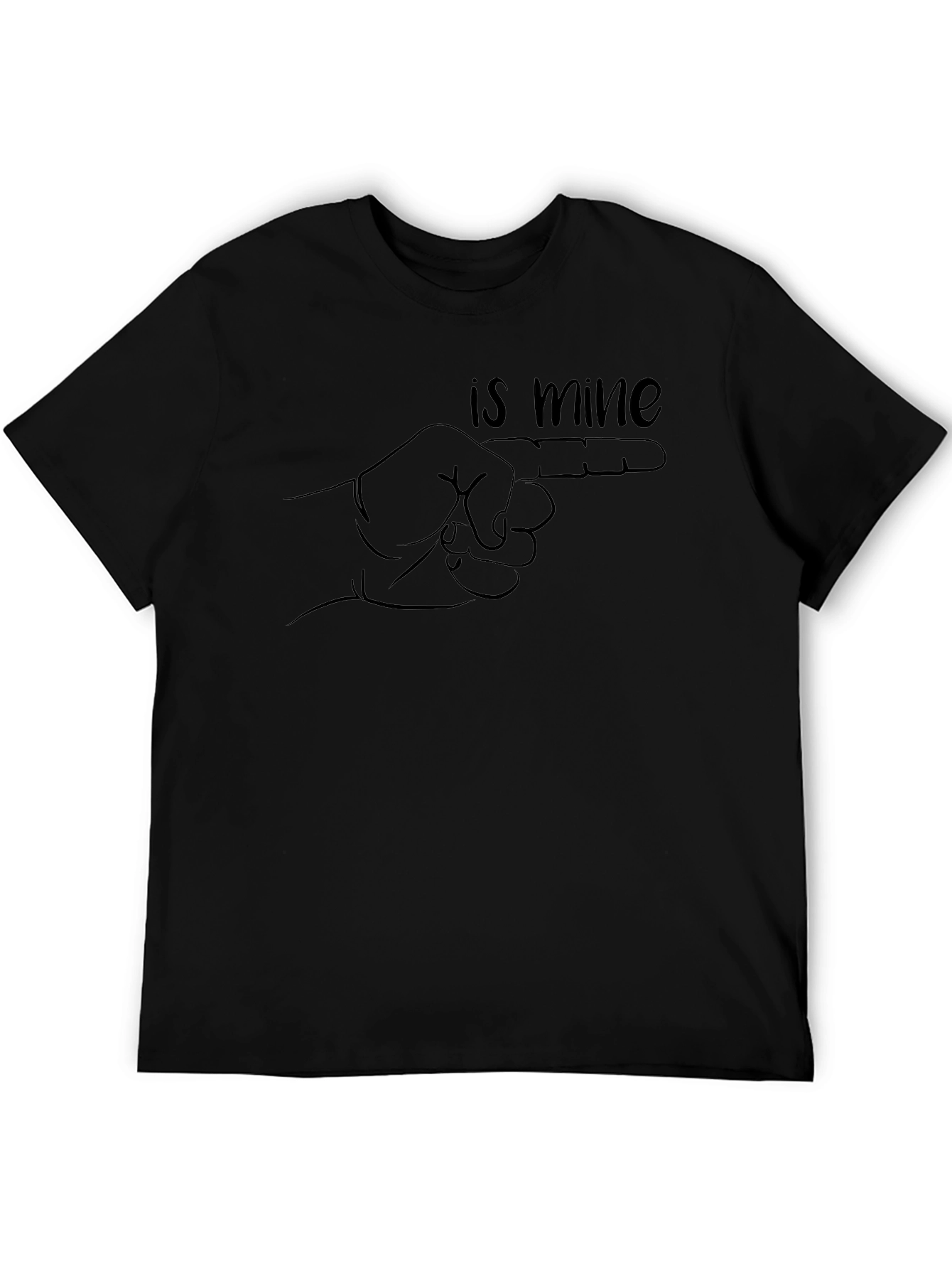 Humorous Is Mine Pointing Finger Graphic Tee