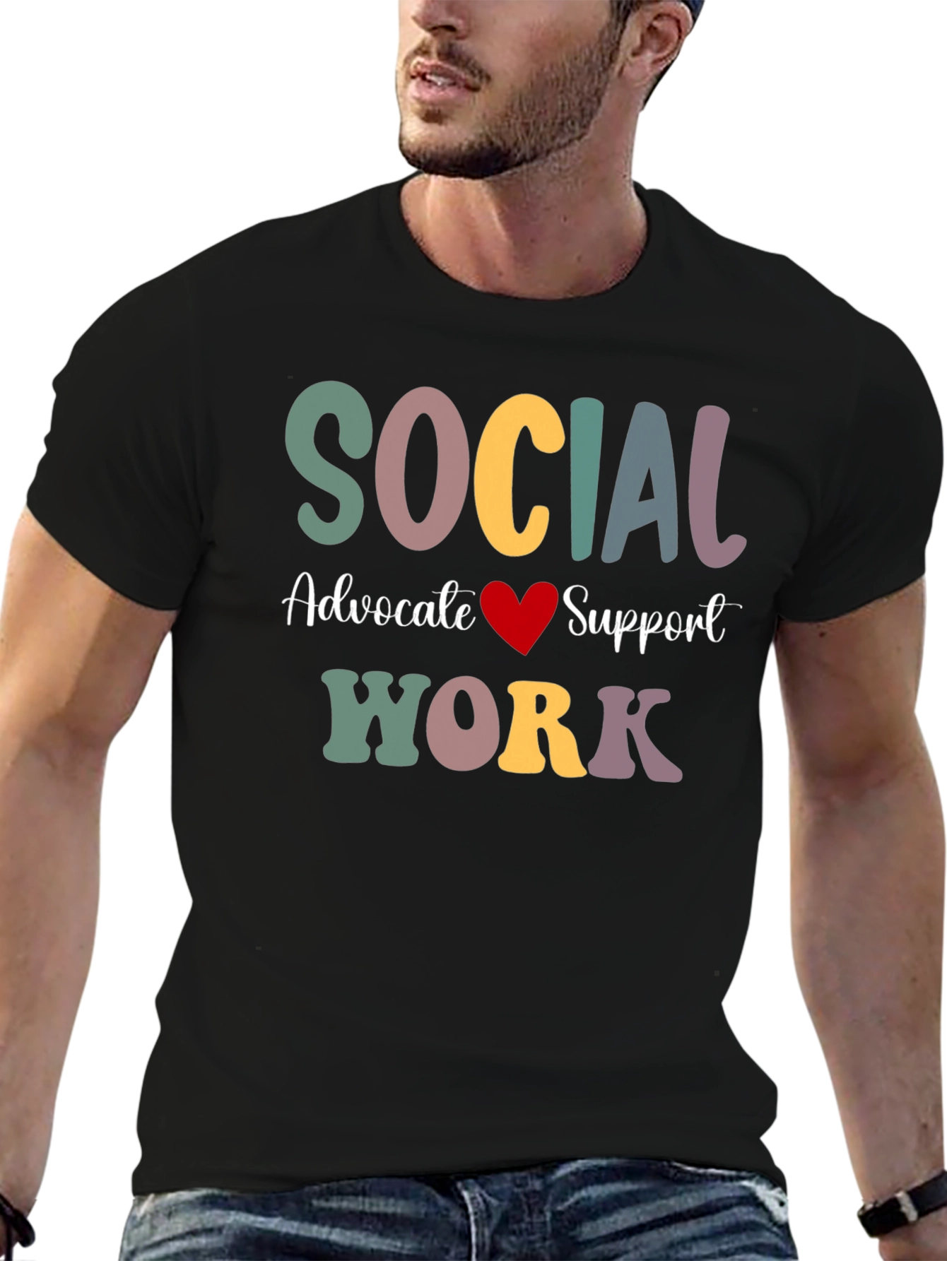 Social Work Advocate Support T-Shirt