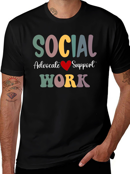 Social Work Advocate Support T-Shirt