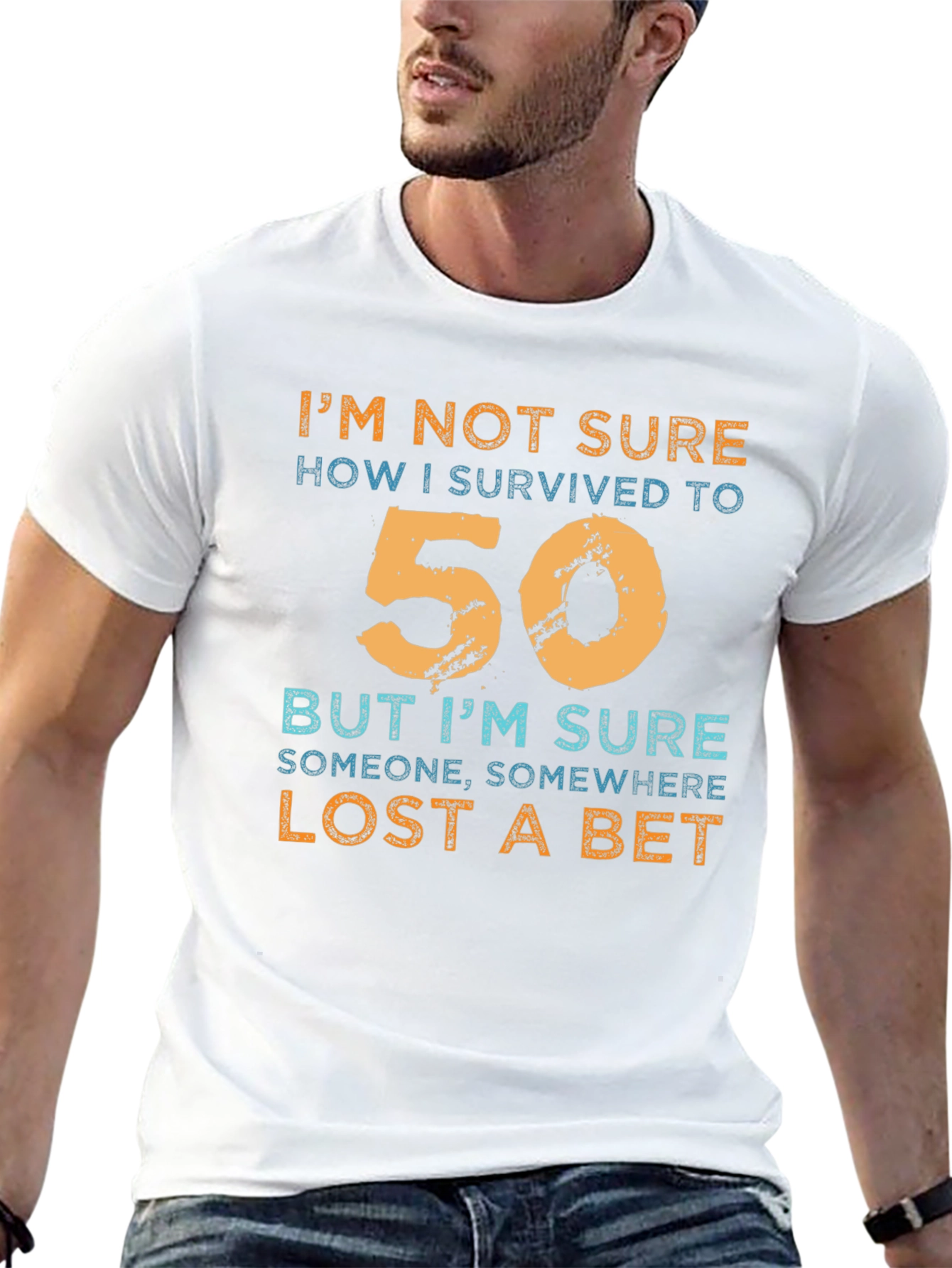 Funny 50th Birthday T-Shirt - Lost a Bet